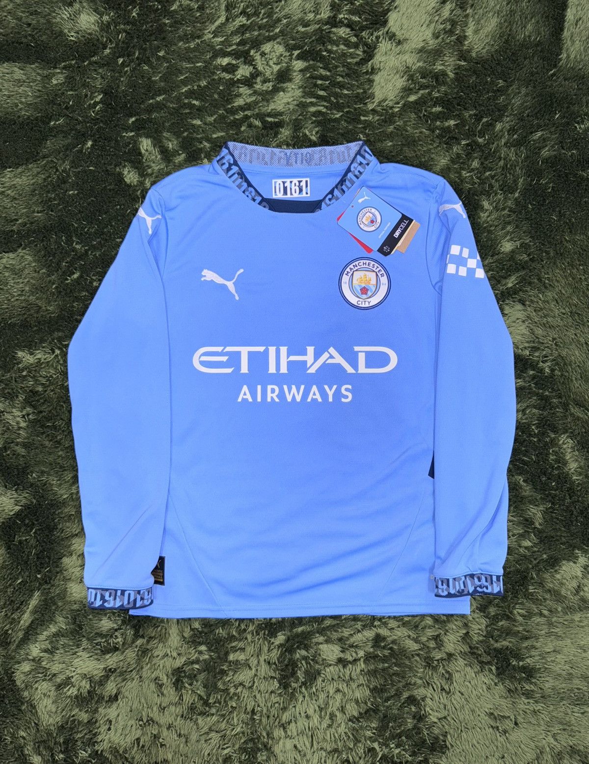 Designer × Puma [L] PUMA JUNIOR MCFC mancity home replica long sleeve jersey Size L / US 10 / IT 46 - 1 Thumbnail