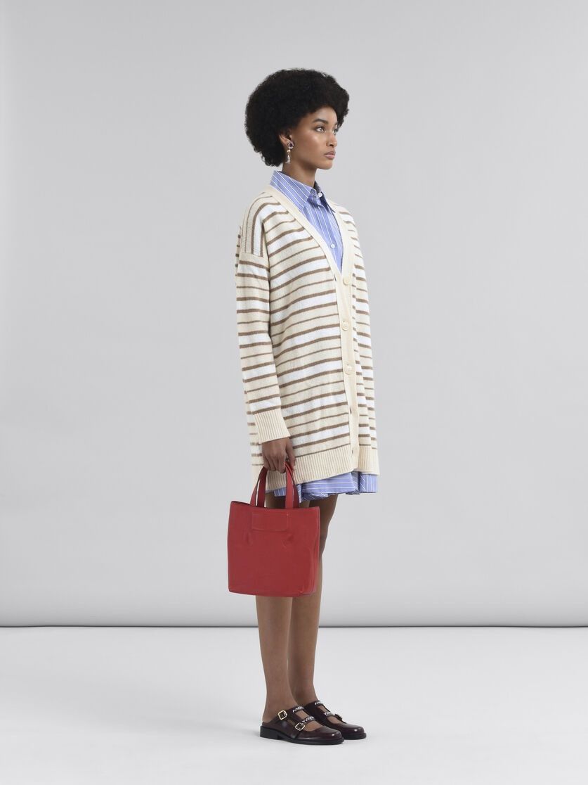 Marni o1f1d3z0326 Striped Wool Cashmere-Blend Cardigan Multicolor Size L / US 10 / IT 46 - 5 Thumbnail