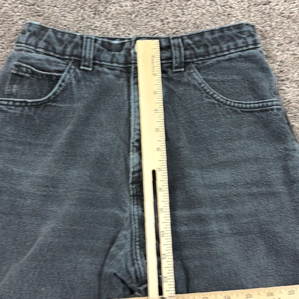 Gap VINTAGE GAP Jeans Womens 8 Black High Rise Tapered Denim 23x28 USA Size 30" / US 8 / IT 44 - 6 Thumbnail