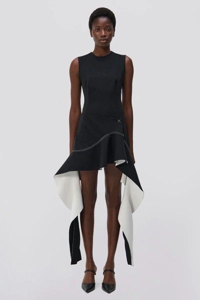Jonathan Simkhai Simkhai Sidonie Dress in Black Multi Size XS / US 0-2 / IT 36-38 - 4 Thumbnail