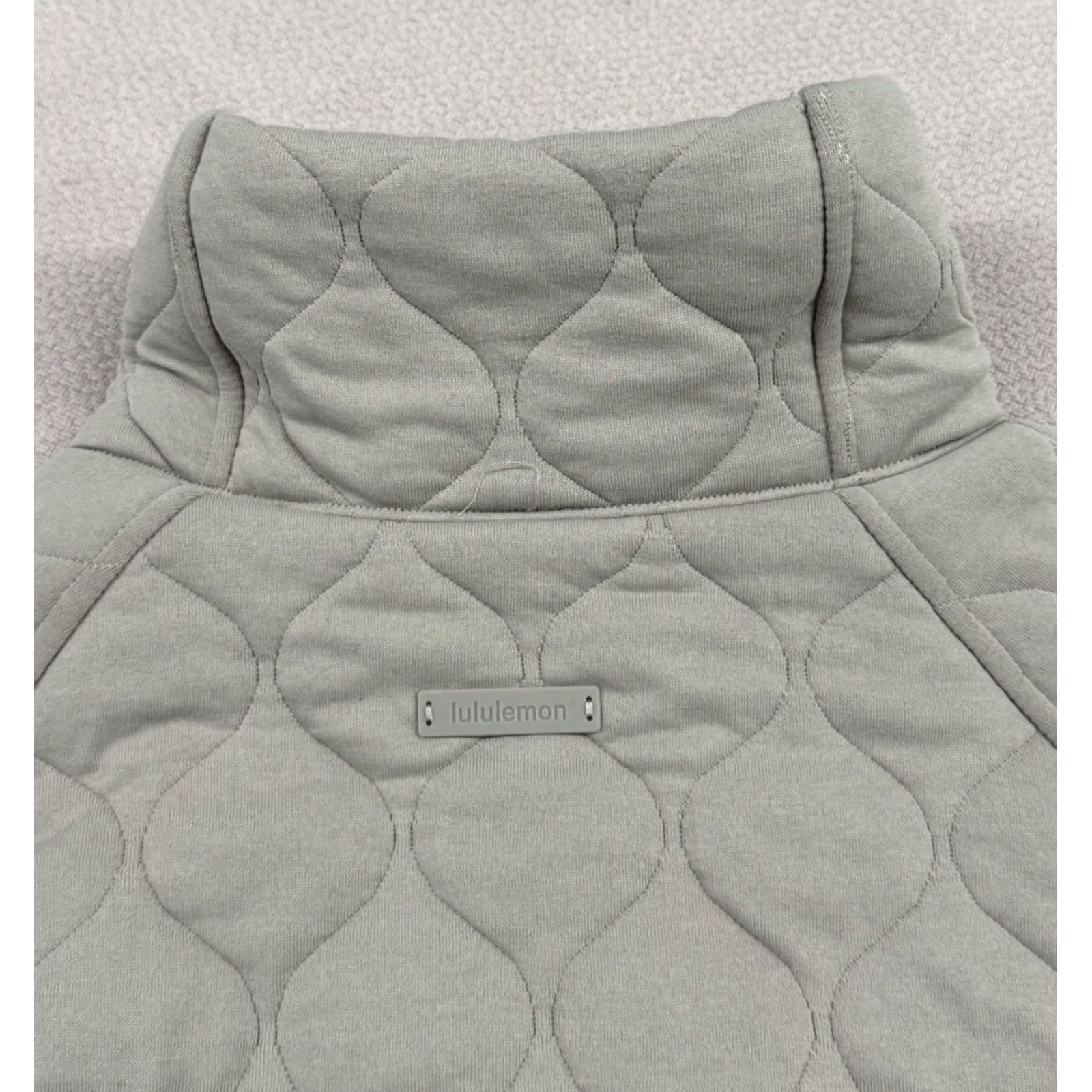 Lululemon Lululemon Scuba Oversized Quilted Half Zip Sweatshirt Womens Sz XS/S Riverstone Gray Size S / US 4 / IT 40 - 8 Thumbnail
