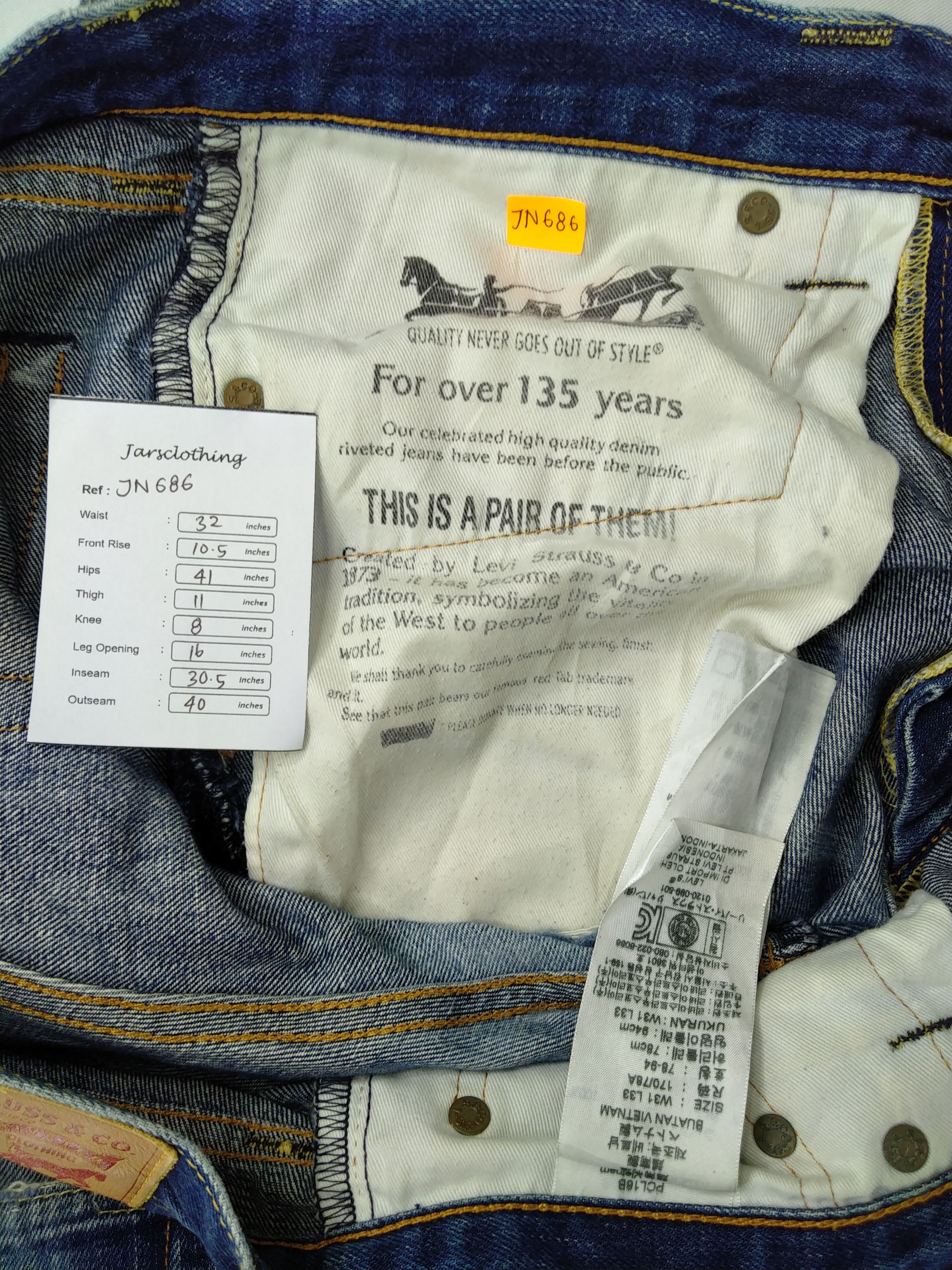 Levi's Distressed Levi's 527 Flare Denim 32x30.5 -JN686 Size US 32 / EU 48 - 9 Thumbnail