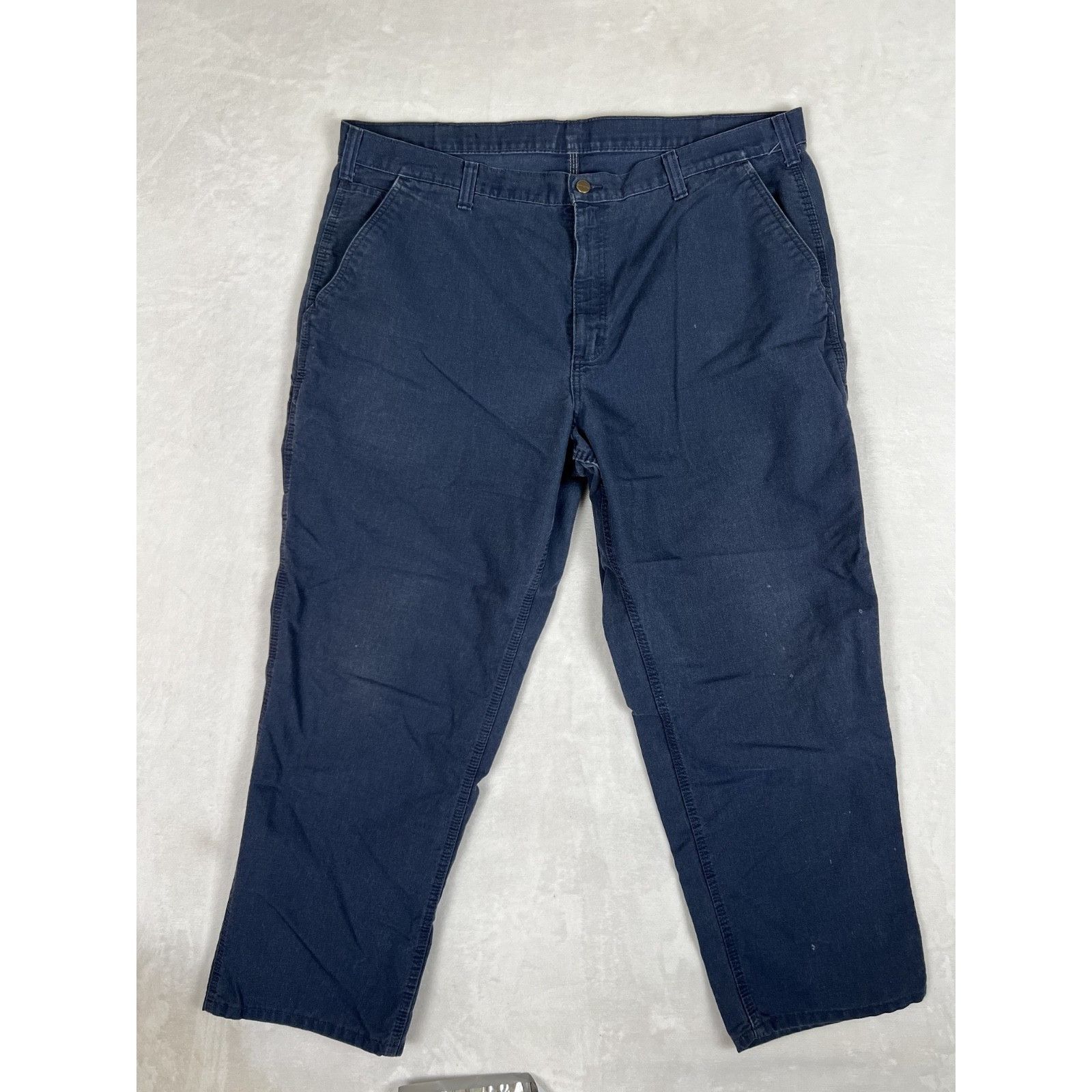 Carhartt Carhartt 383-20 Dungaree Work Pants Dark Blue Size 42x30 REA Size US 42 / EU 58 - 2 Thumbnail