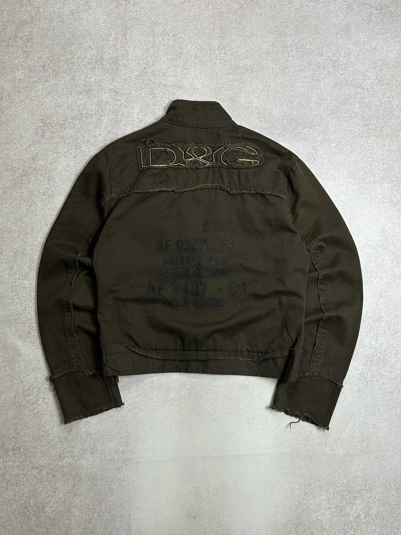 Vintage Dolce Gabbana Grunge Military Style Jacket Rare S