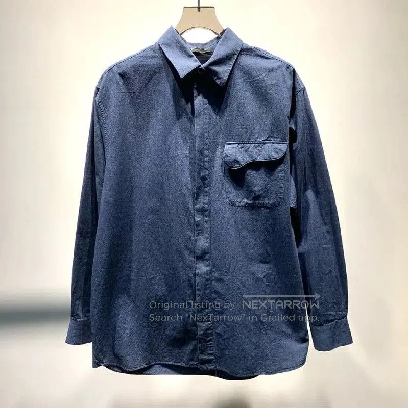 Dior Dior Blue Cotton Long Sleeve Shirt . Size US L / EU 52-54 / 3 - 1 Thumbnail