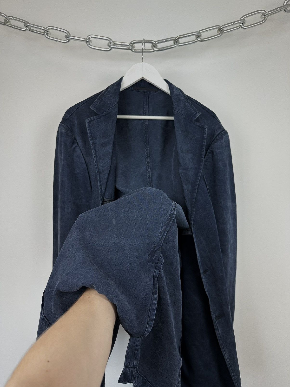Balmain Vintage Balmain Designer Tencel Fabric Dyed Blazer Jacket Size 46R - 14 Thumbnail