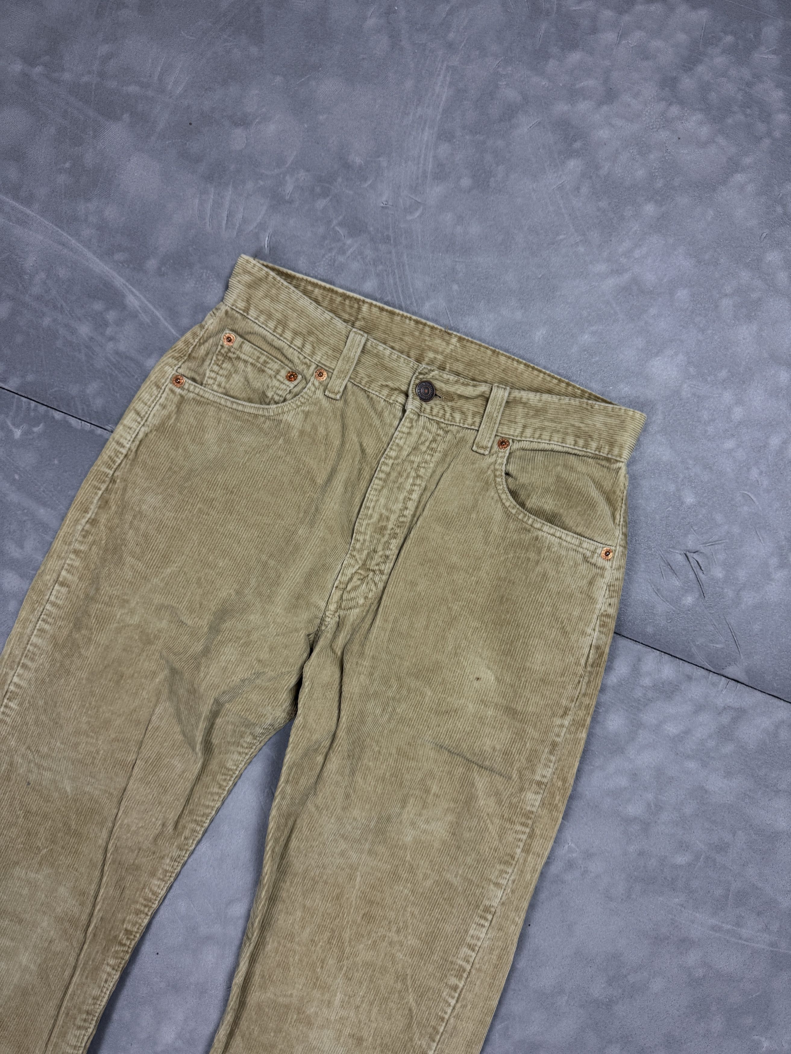 Levi's × Vintage Vintage Levi's 500 90s brown corduroy denim jeans white tab Size US 30 / EU 46 - 3 Thumbnail