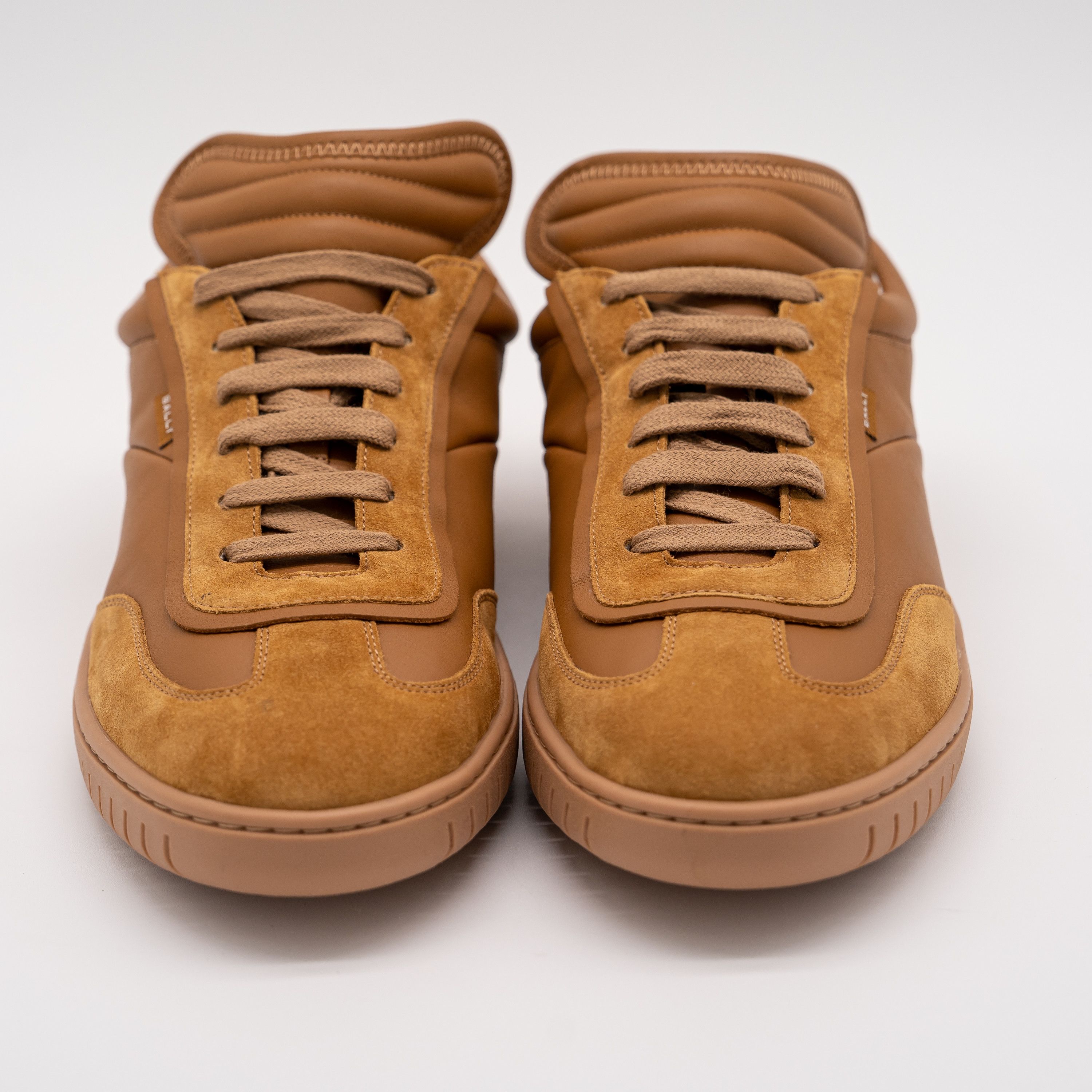 Bally 12 Bally Parrel Desert Brown Tan Suede Leather Sneakers Size US 12 / EU 45 - 2 Thumbnail