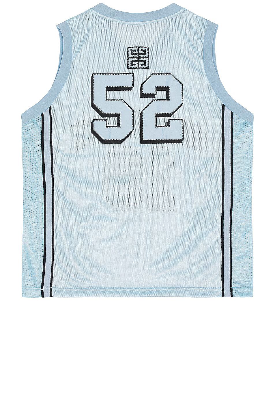 o1gr1nt0125 Mesh Logo Basketball Top in Light Blue