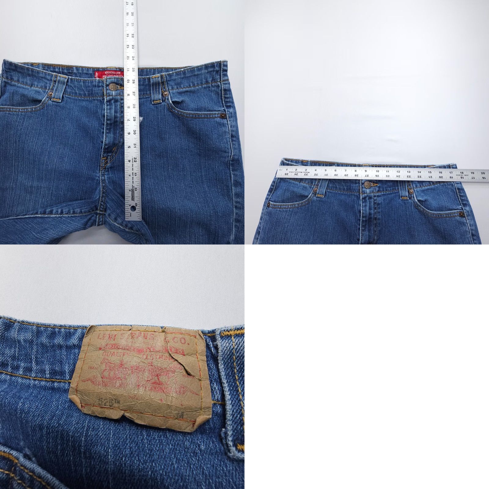 Levi's VINTAGE Levi's 525 Jeans Bootcut 5-Pocket 30 In Blue Denim Womens 14 Comfort Stretch Low Rise Size 36" / US 14 / IT 50 - 8 Thumbnail