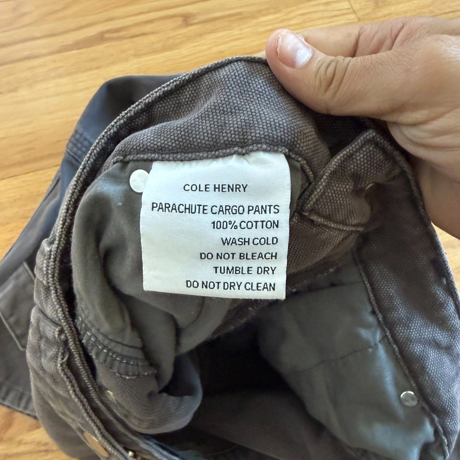 Cole Henry Cole Henry Grey Parachute Cargo Pants 30/29 Size US 30 / EU 46 - 9 Thumbnail