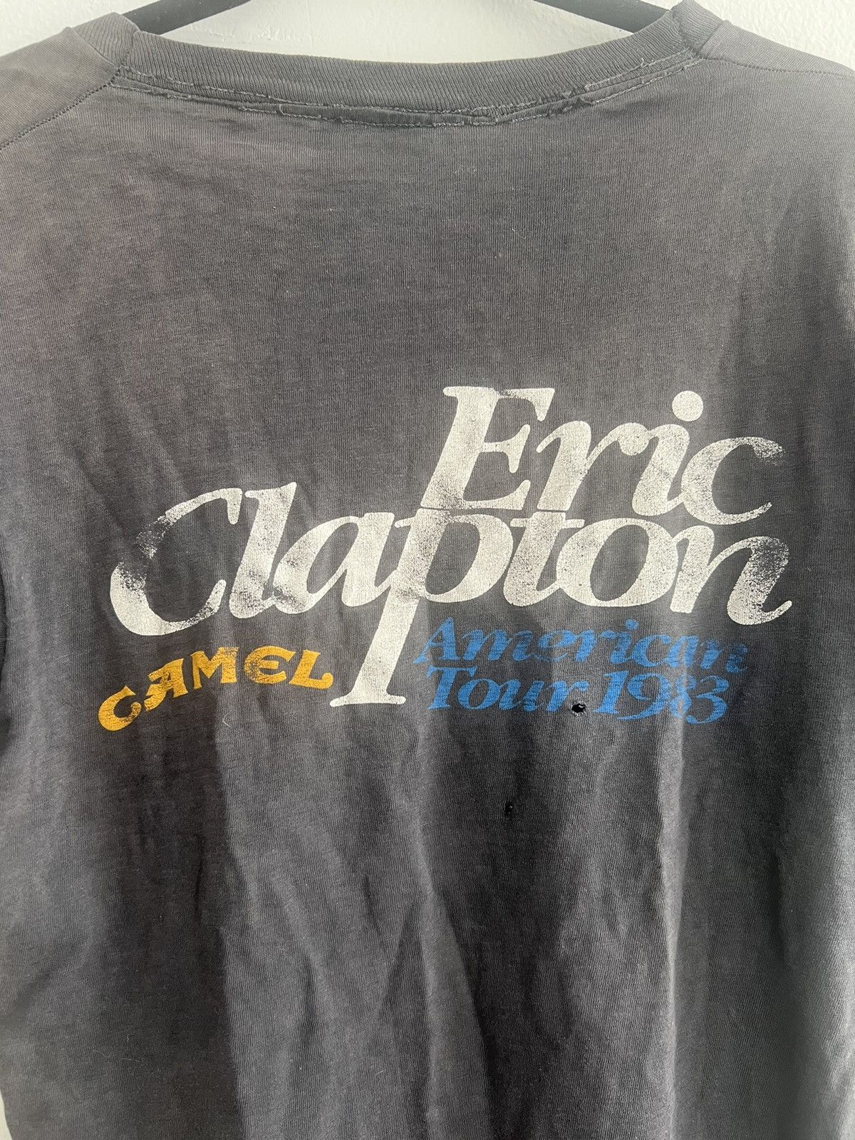 Camel × Vintage Eric Clapton 1983 World Tour tee (CAMEL SPONSORED) Size US M / EU 48-50 / 2 - 5 Thumbnail