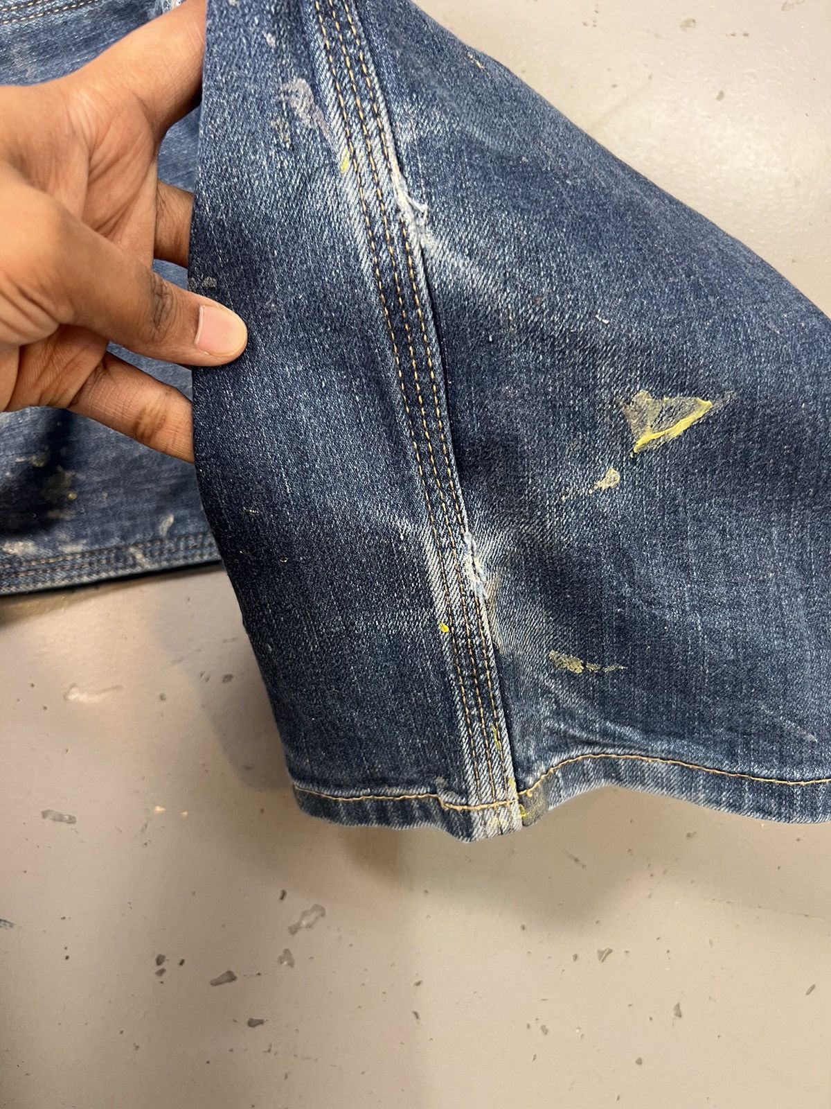 Carhartt Vintage Carhartt double knee paint splatter workwear denim Size US 38 / EU 54 - 11 Thumbnail