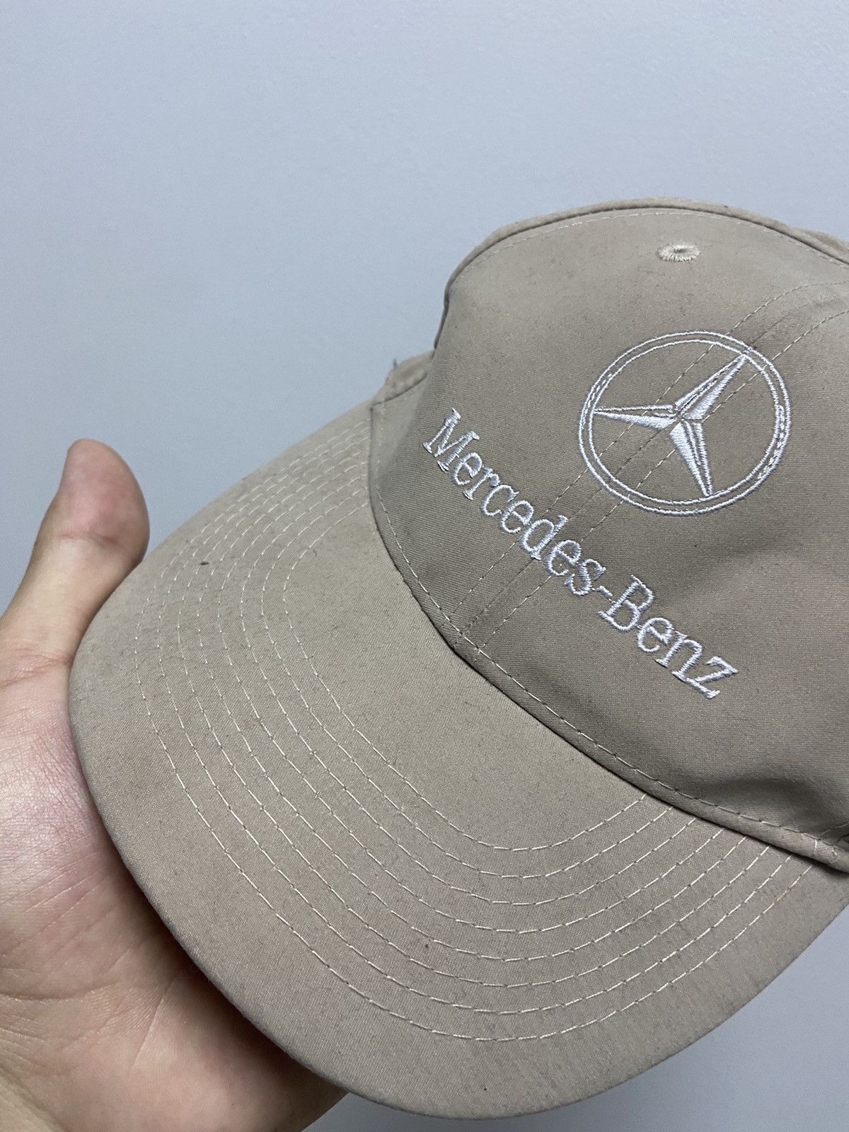 Mercedes-Benz × Vintage Mercedes Benz Cap Hat Vintage Racing Big Logo Nylon Size ONE SIZE - 7 Thumbnail