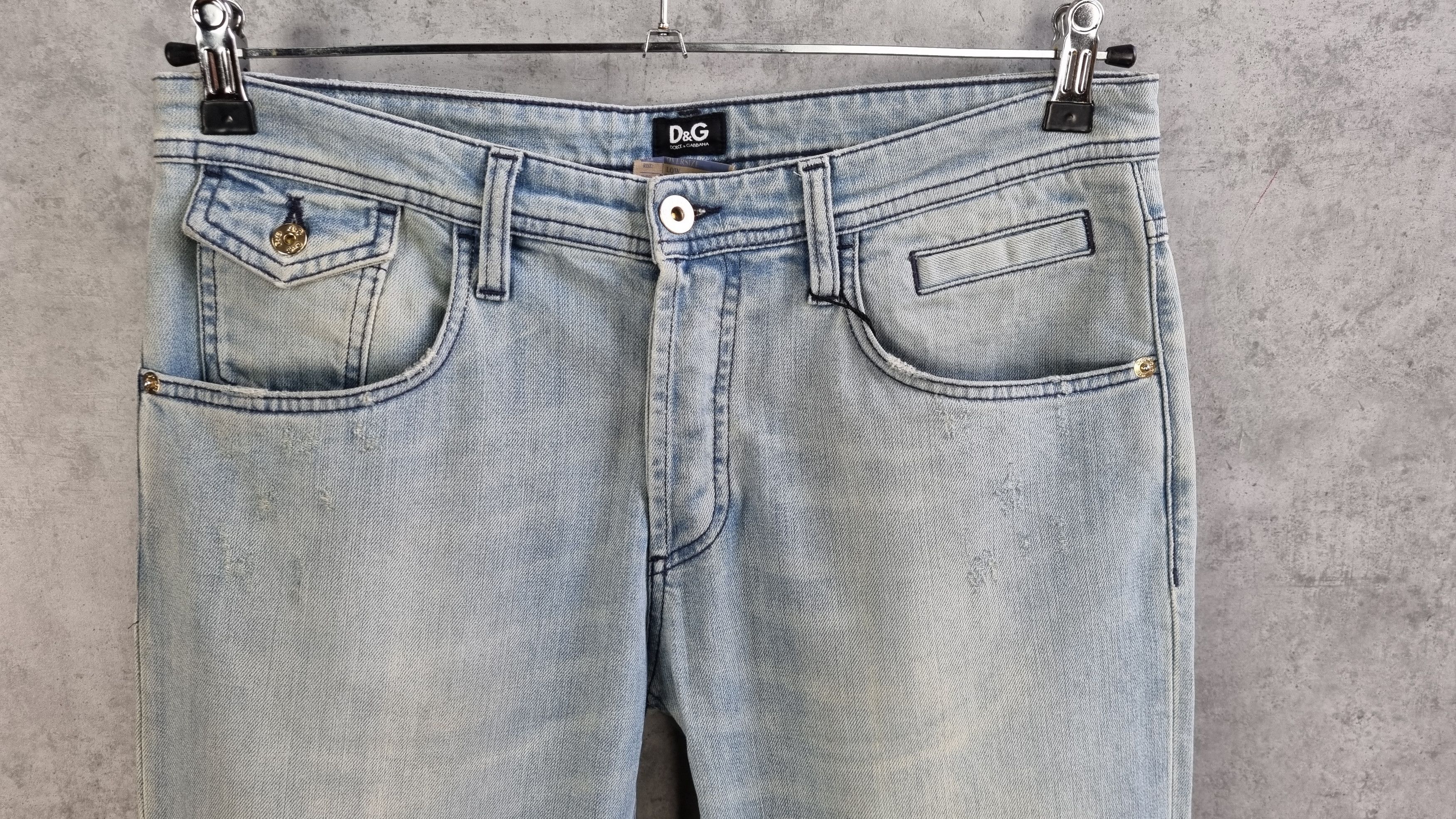 Dolce & Gabbana New Dolce Gabbana Stylish Relaxed Straight Light Soft Jeans Size US 28 / EU 44 - 17 Thumbnail
