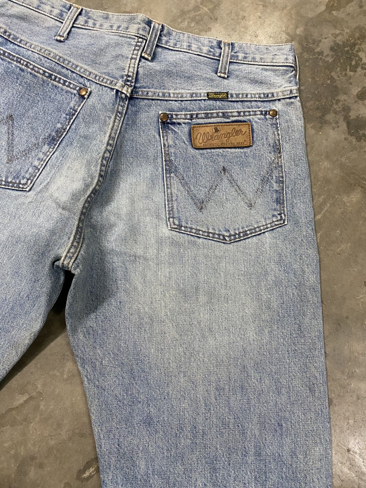 Vintage × Wrangler Vintage Wrangler Blue Bell Selvedge Washed Blue @257 Size US 33 - 5 Thumbnail