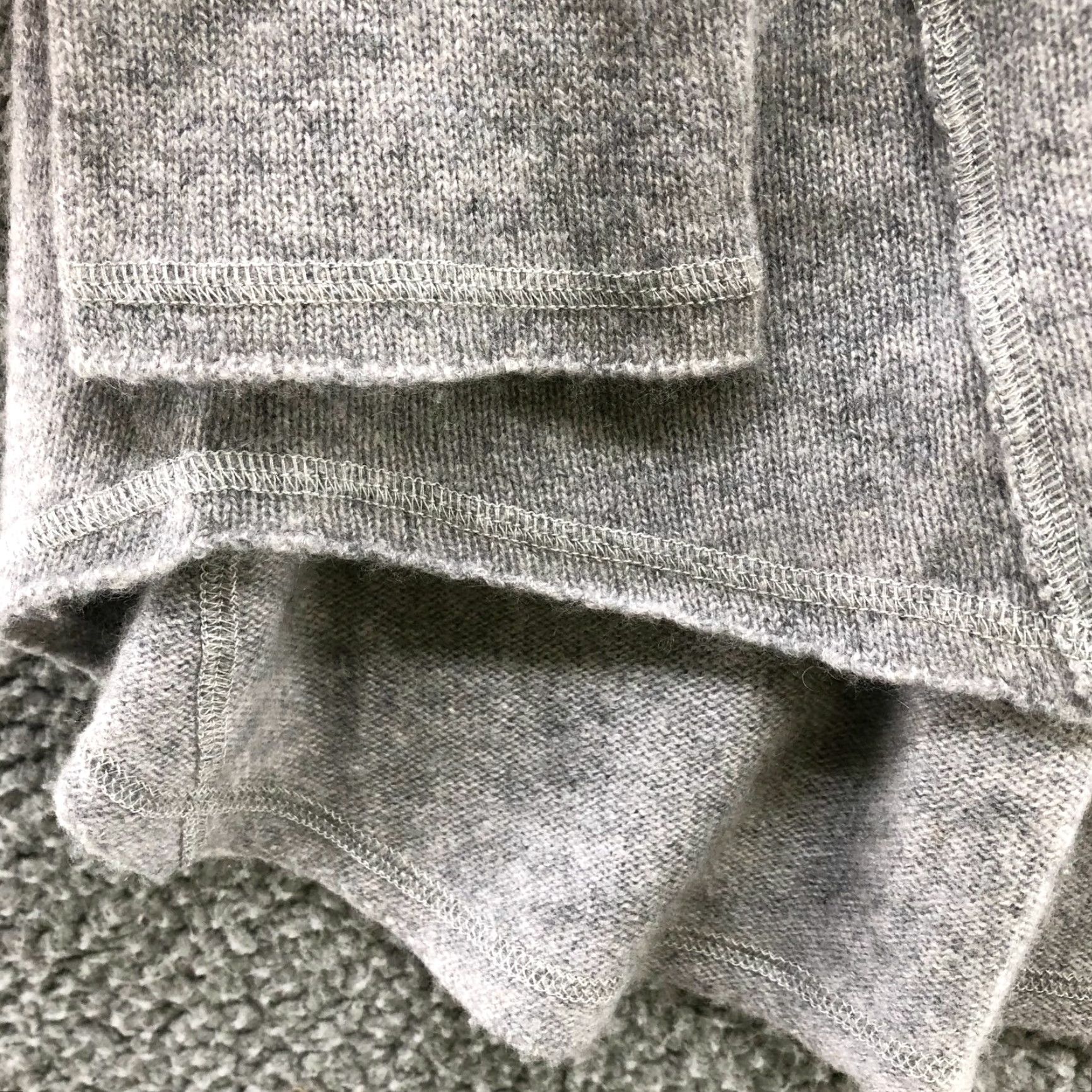 AQUA Aqua Sweater Womens XS Gray Cold Shoulder Crewneck 100% Cashmere Pullover Vintage? No Size XS / US 0-2 / IT 36-38 - 7 Thumbnail