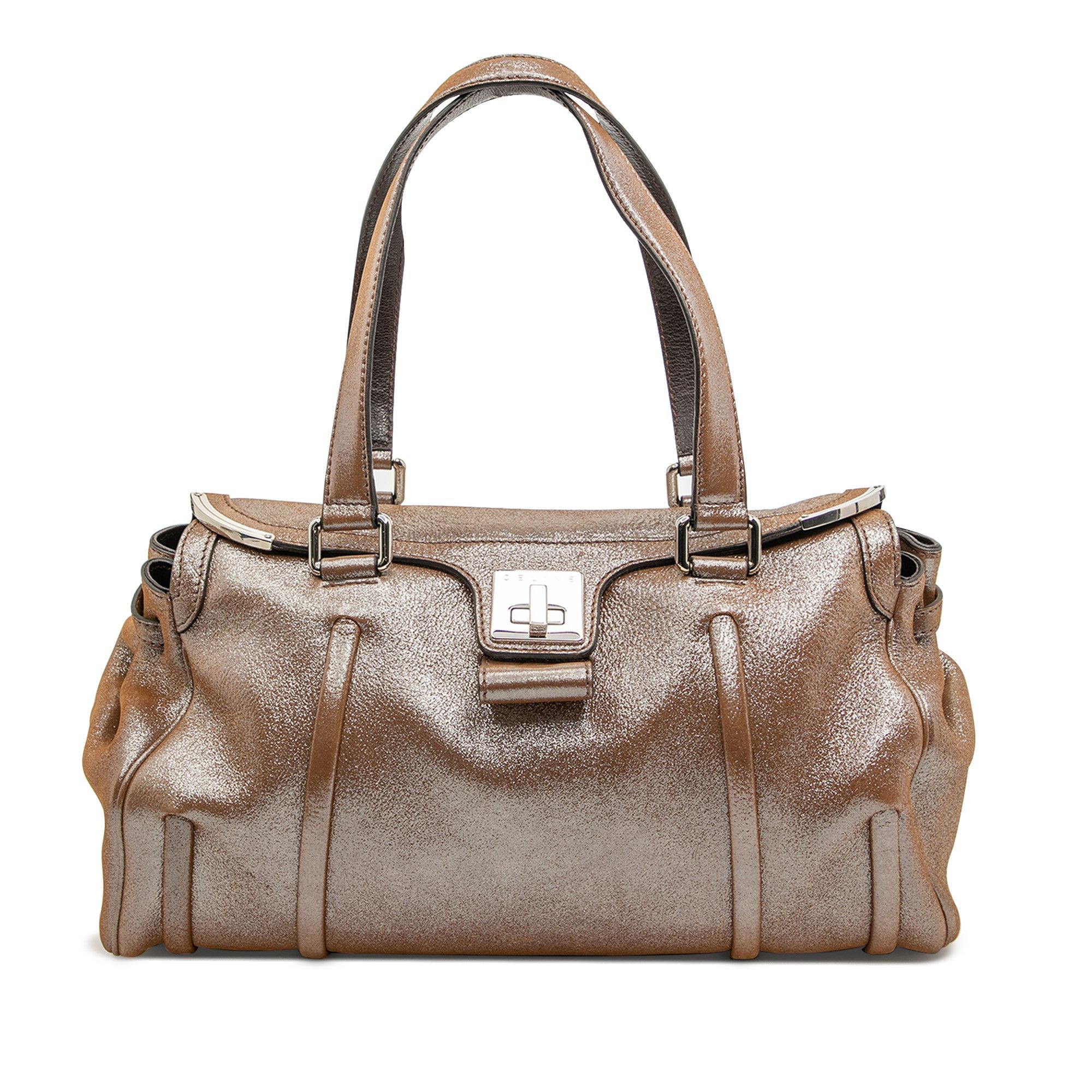 Celine Celine Shimmer Leather Front Flap Shoulder Bag Size ONE SIZE - 1 Thumbnail
