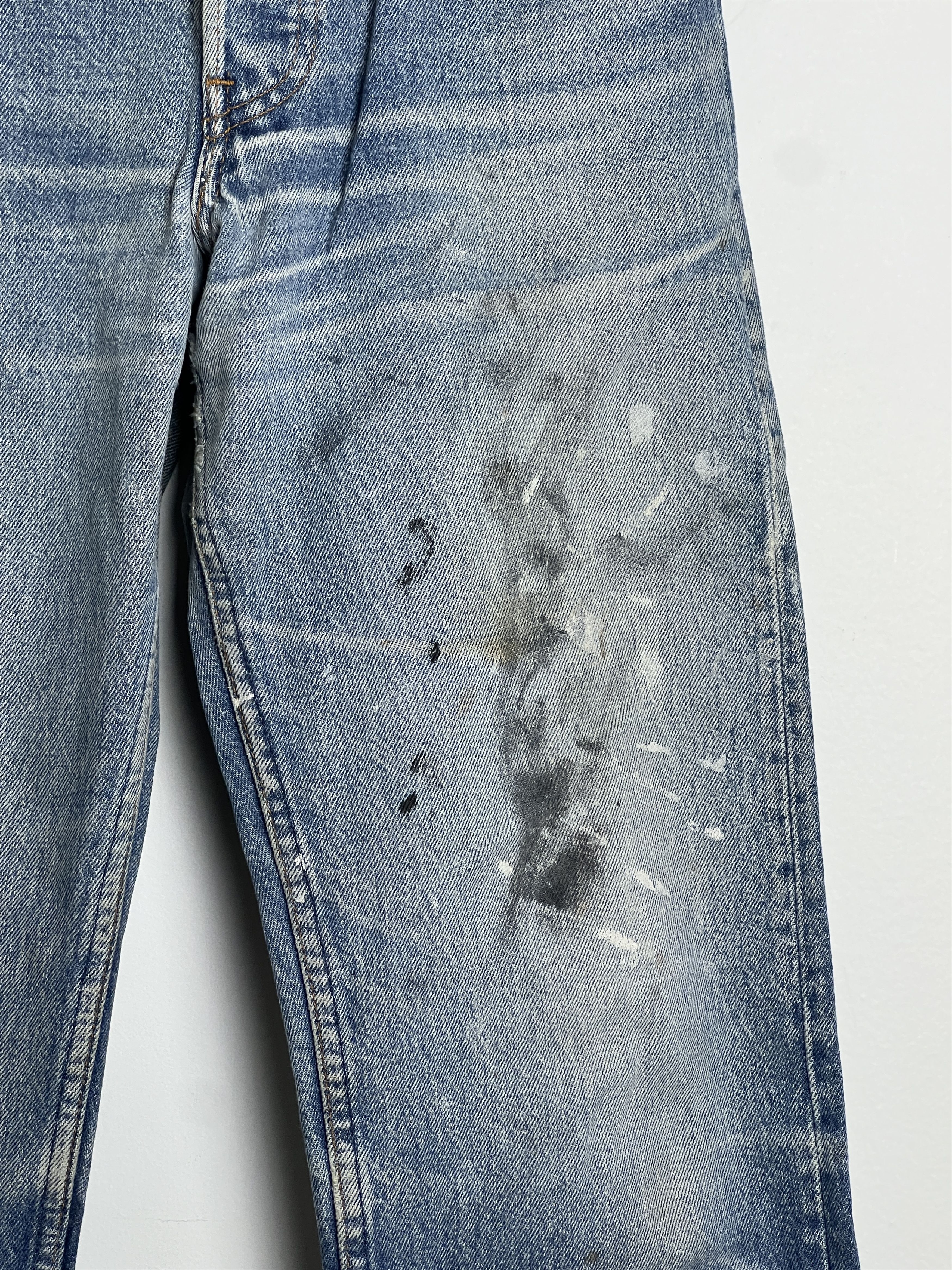 Gallery Dept. Paint Splatter Straight-Leg Distressed Jeans Size 24" / US 00 / IT 34 - 3 Thumbnail