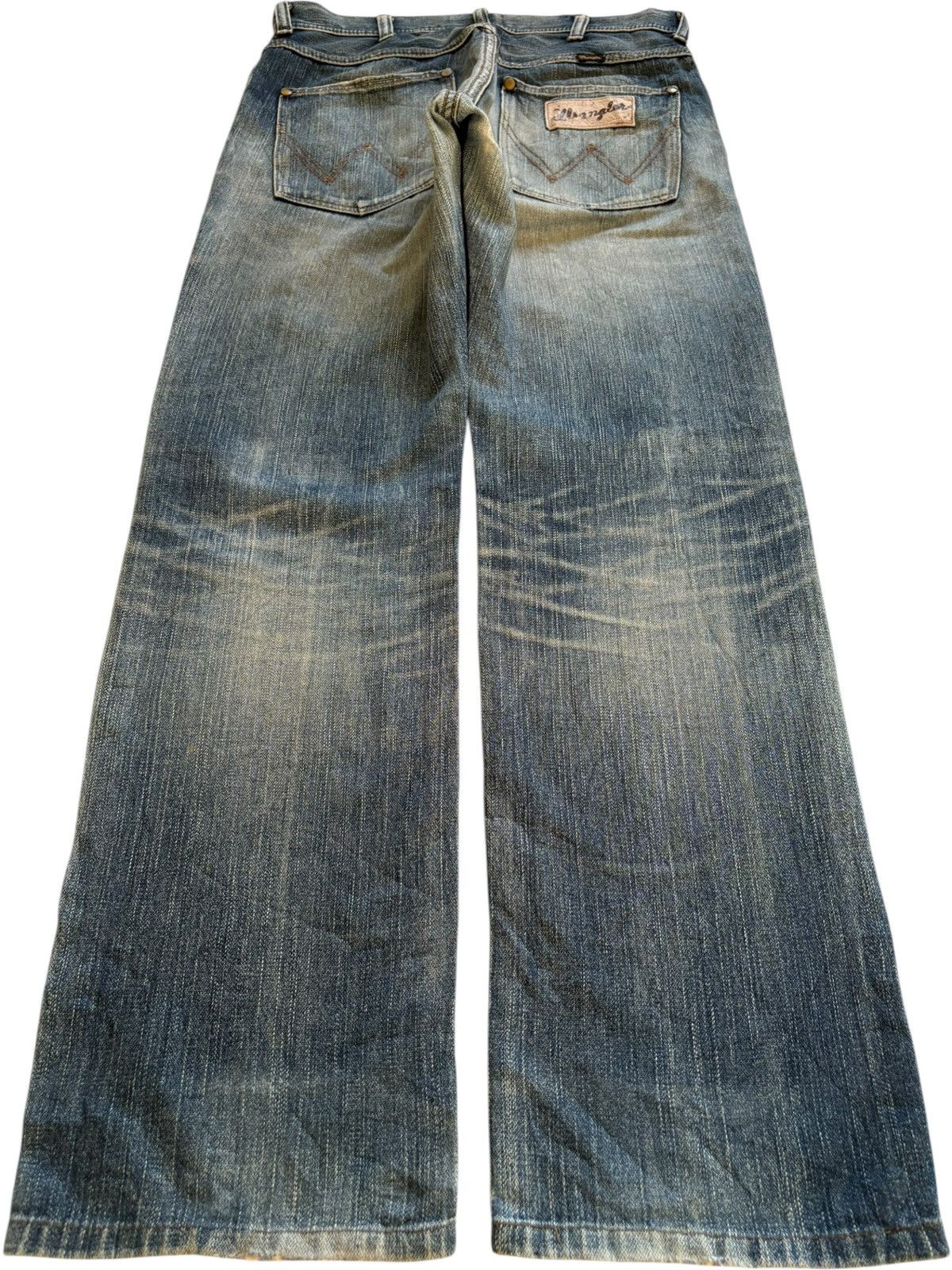 Wrangler Vintage Wrangler Mud Wash Distressed Ripped Loose Jeans Size US 30 / EU 46 - 2 Thumbnail