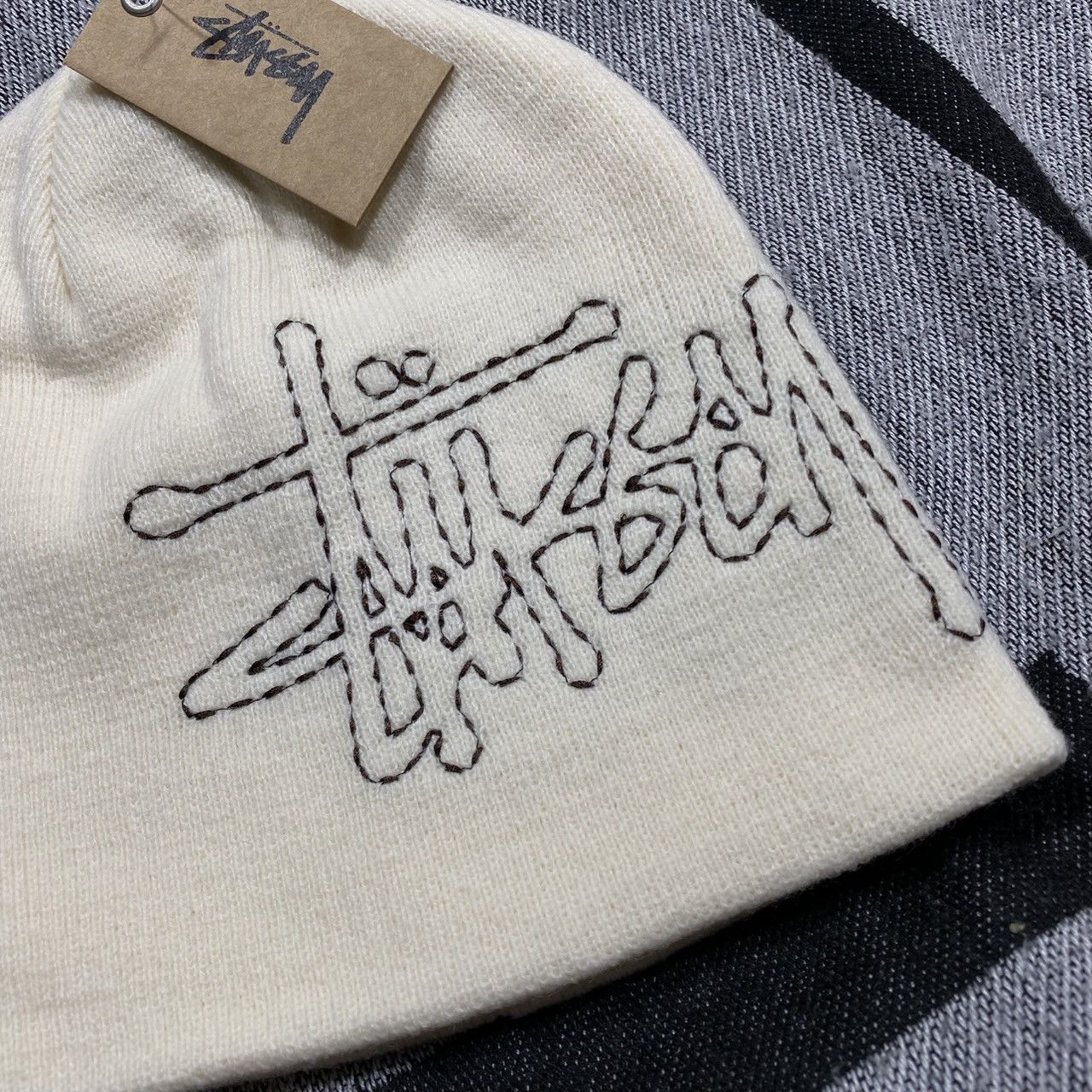 Stussy Stussy Stitch Basic Skullcap Beanie Hat Bone Size ONE SIZE - 2 Thumbnail