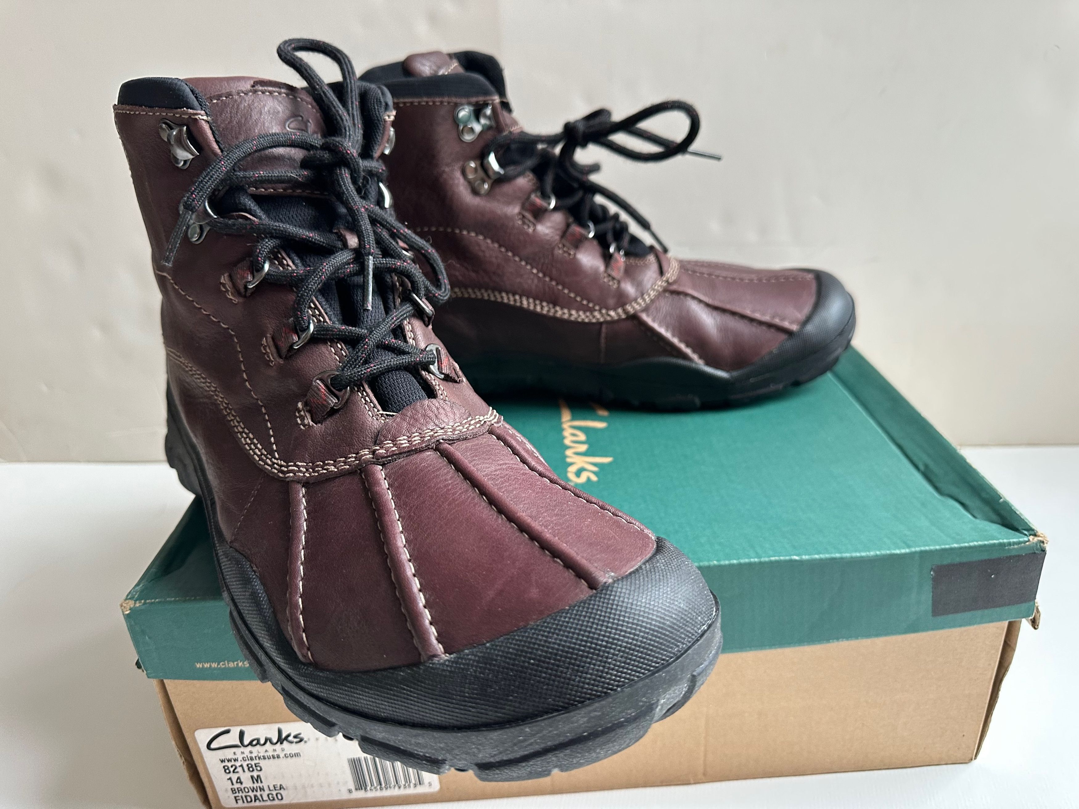 Clarks Clarks Leather Fidalgo Waterproof Boots - Brown - Size 14 Size US 14 / EU 47 - 7 Thumbnail