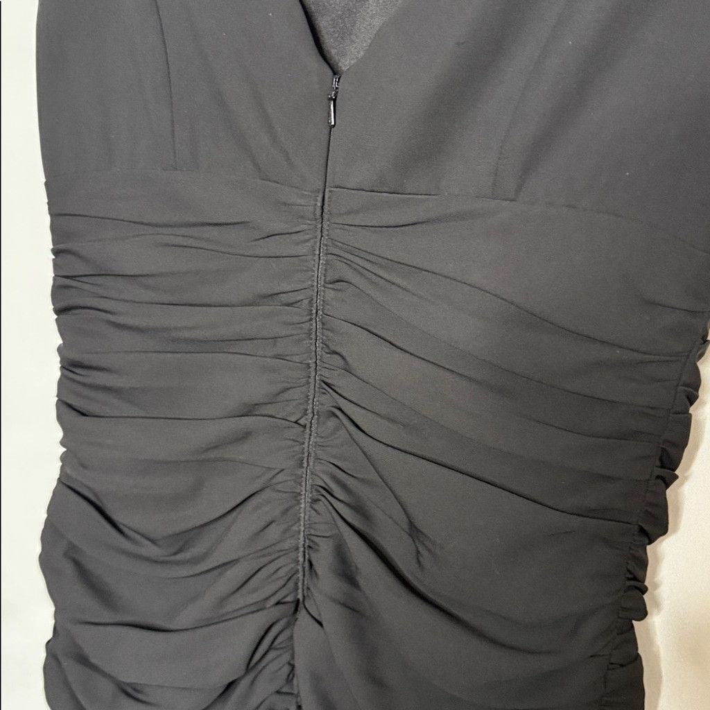 The Unbranded Brand JS Collections petite Marianne black ruched studded dress 8 Size M / US 6-8 / IT 42-44 - 6 Thumbnail