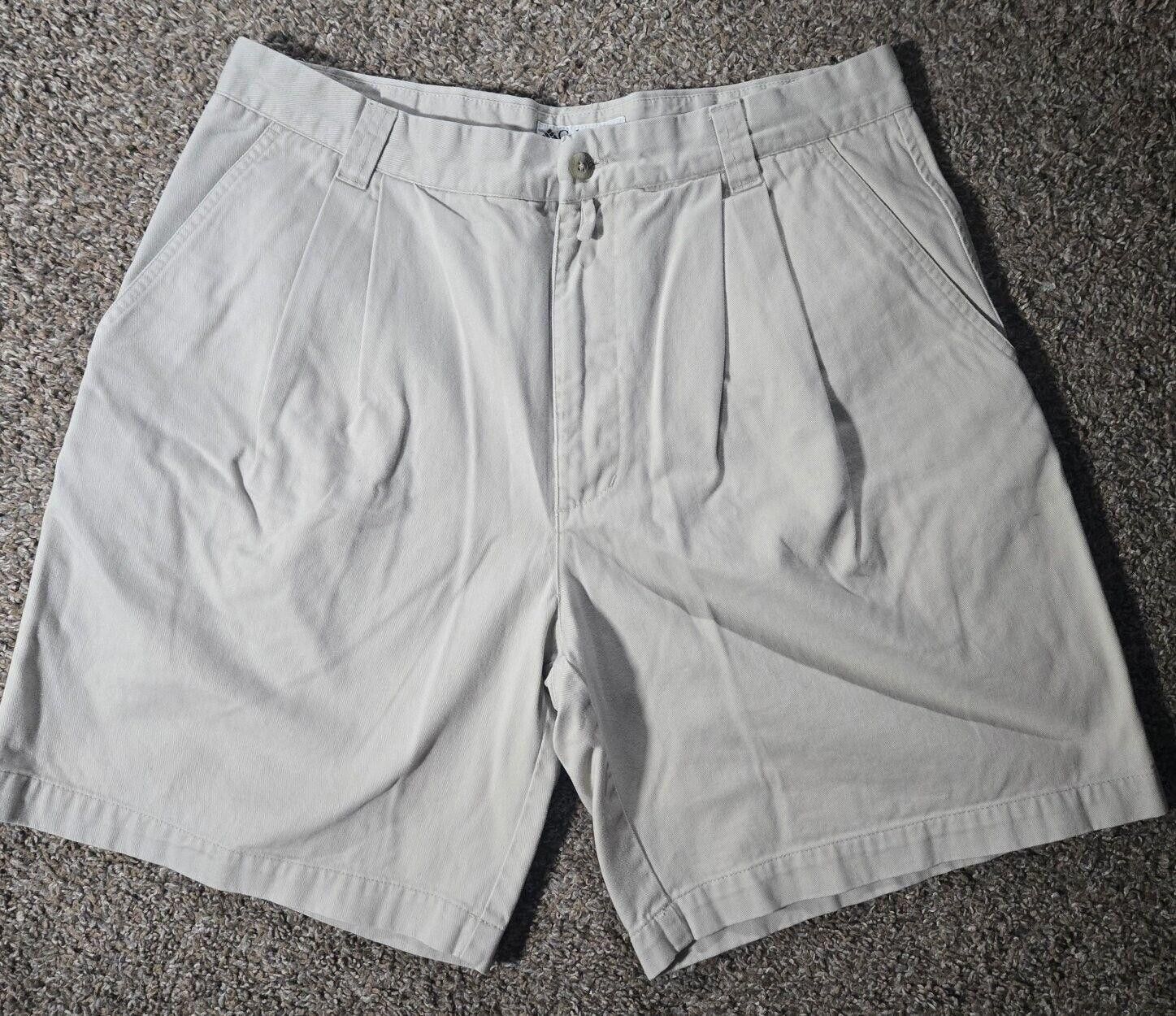 Columbia Khaki Columbia Sportswear Company Pleated Shorts 34 Size US 34 / EU 50 - 1 Thumbnail