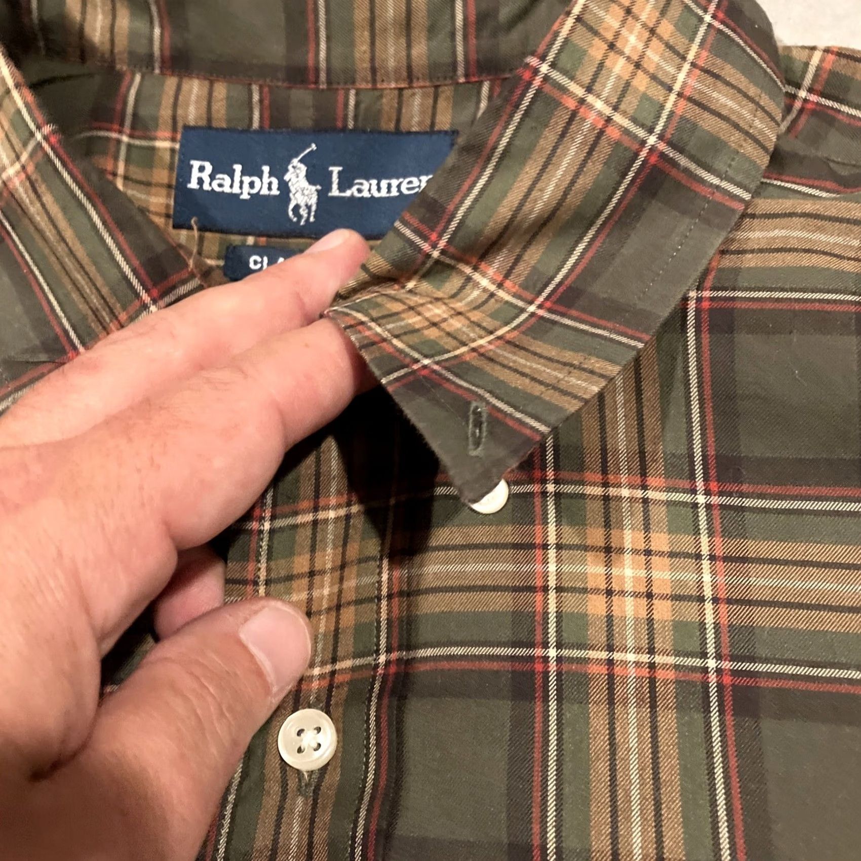 Ralph Lauren Ralph Lauren Shirt Brown Plaid Long Sleeve Button-Down Classic Fit XXL Men Size US XXL / EU 58 / 5 - 4 Thumbnail