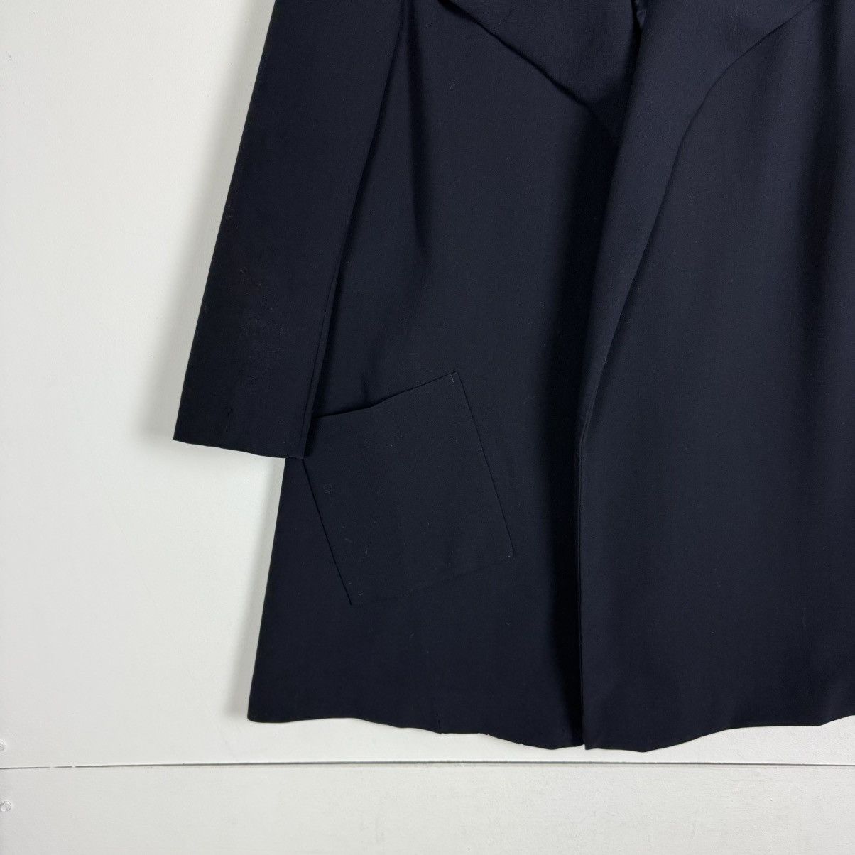 Yohji Yamamoto Yohji Yamamoto Navy Poncho Size US M / EU 48-50 / 2 - 2 Thumbnail