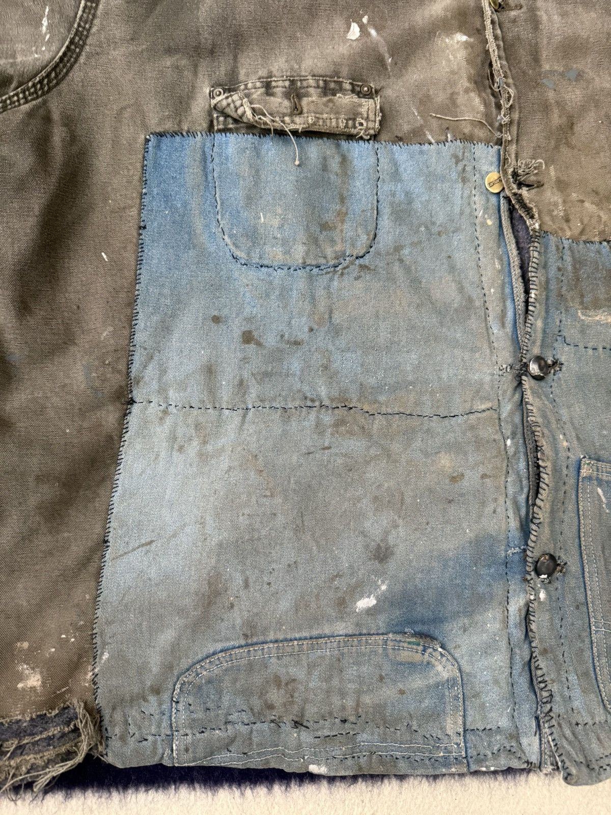 Carhartt Carhartt Chore Coat Boro Patchwork Distressed Thrashed Size US XXL / EU 58 / 5 - 9 Thumbnail