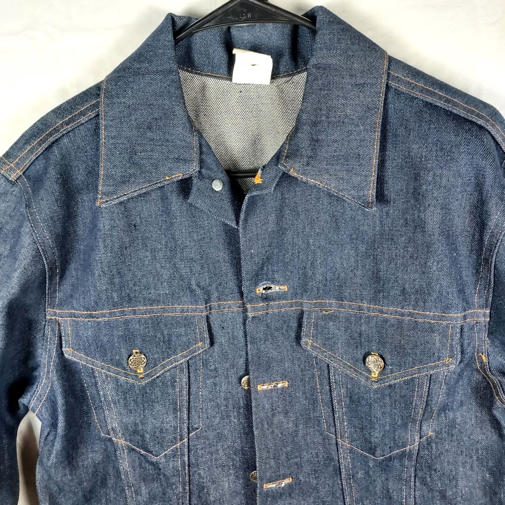 Vintage VINTAGE Big Smith Denim Chore Jacket USA Made Unworn Size M Blue Mens Size US M / EU 48-50 / 2 - 2 Thumbnail