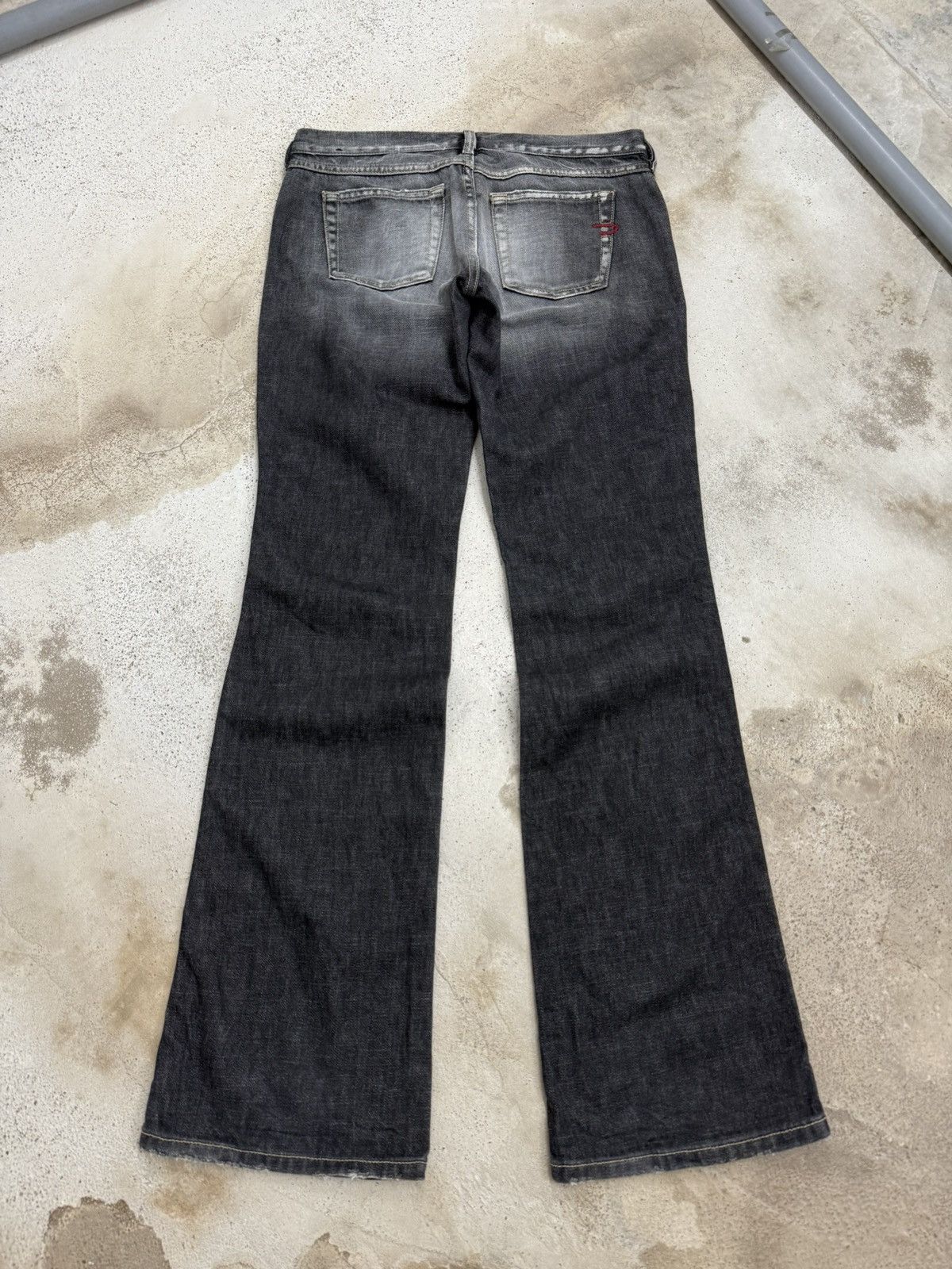 Diesel Vintage Flare Diesel Industry Distressed Unisex Denim Pants Size US 28 / EU 44 - 2 Thumbnail