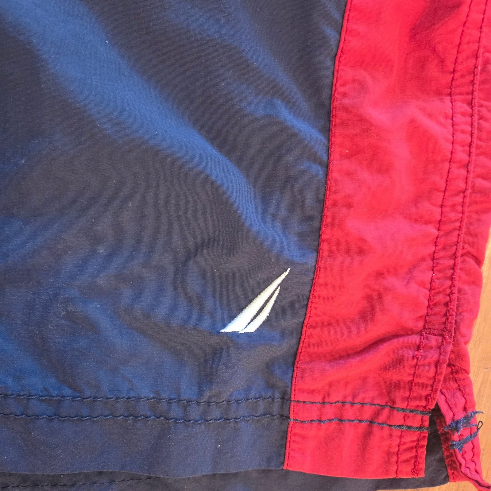 Nautica Nautica Men's Red White and Blue Swim Trunks - Large Size US 34 / EU 50 - 4 Thumbnail