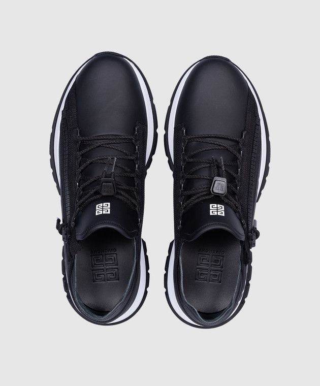 Givenchy o1srvl11e1224 Specter Leather Sneakers in Black Size US 9 / EU 42 - 5 Thumbnail