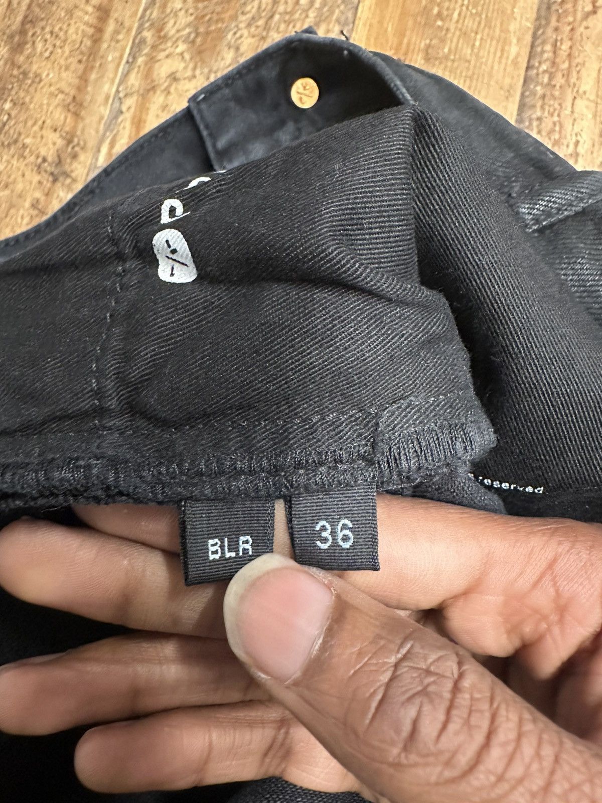 Purple Brand Purple Brand Waxed Plain Black Denim Jeans Size 36 Size US 36 / EU 52 - 5 Thumbnail