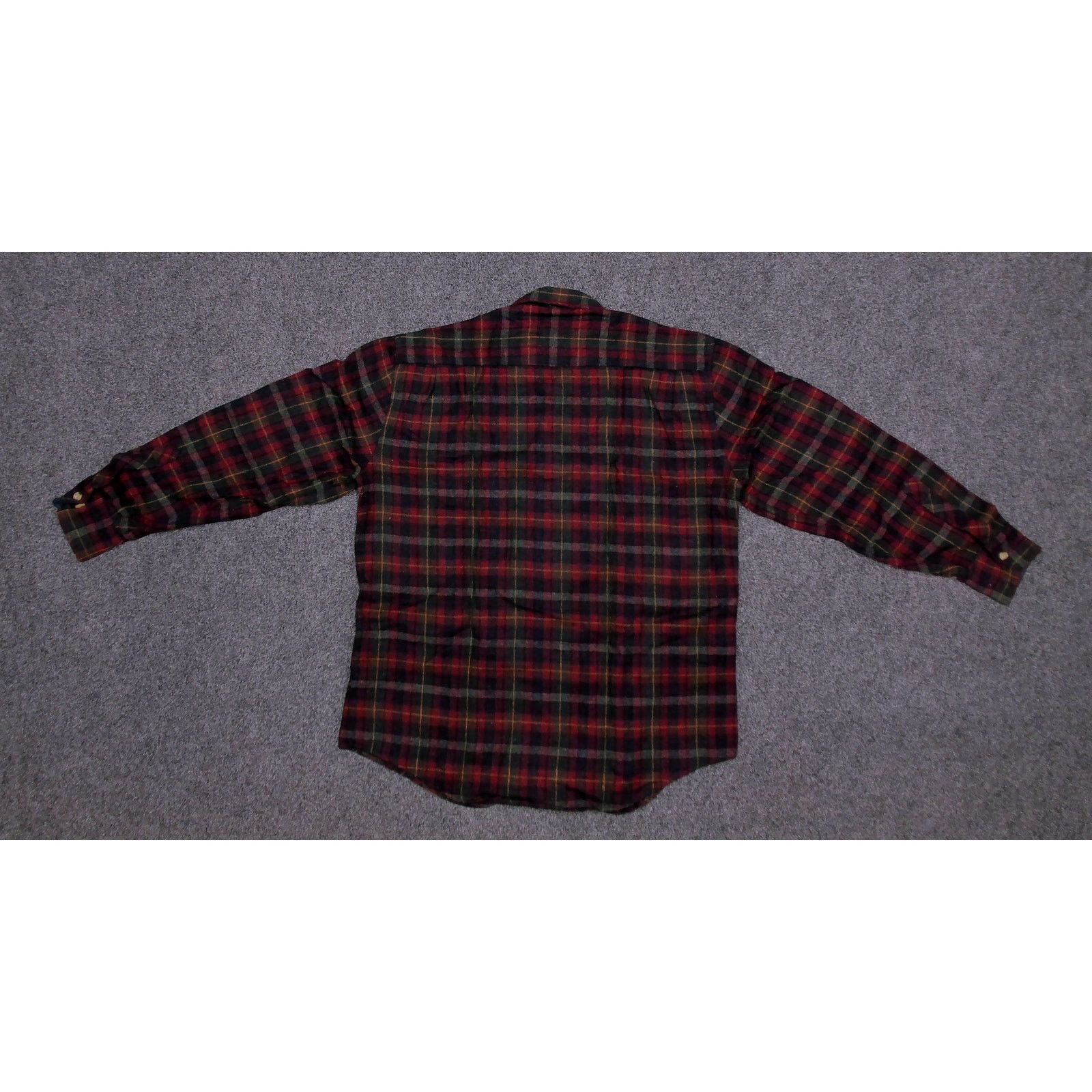 Dickies Vintage 80s Dickies Wool Blend Plaid Flannel Boxy Shacket Size US M / EU 48-50 / 2 - 8 Thumbnail