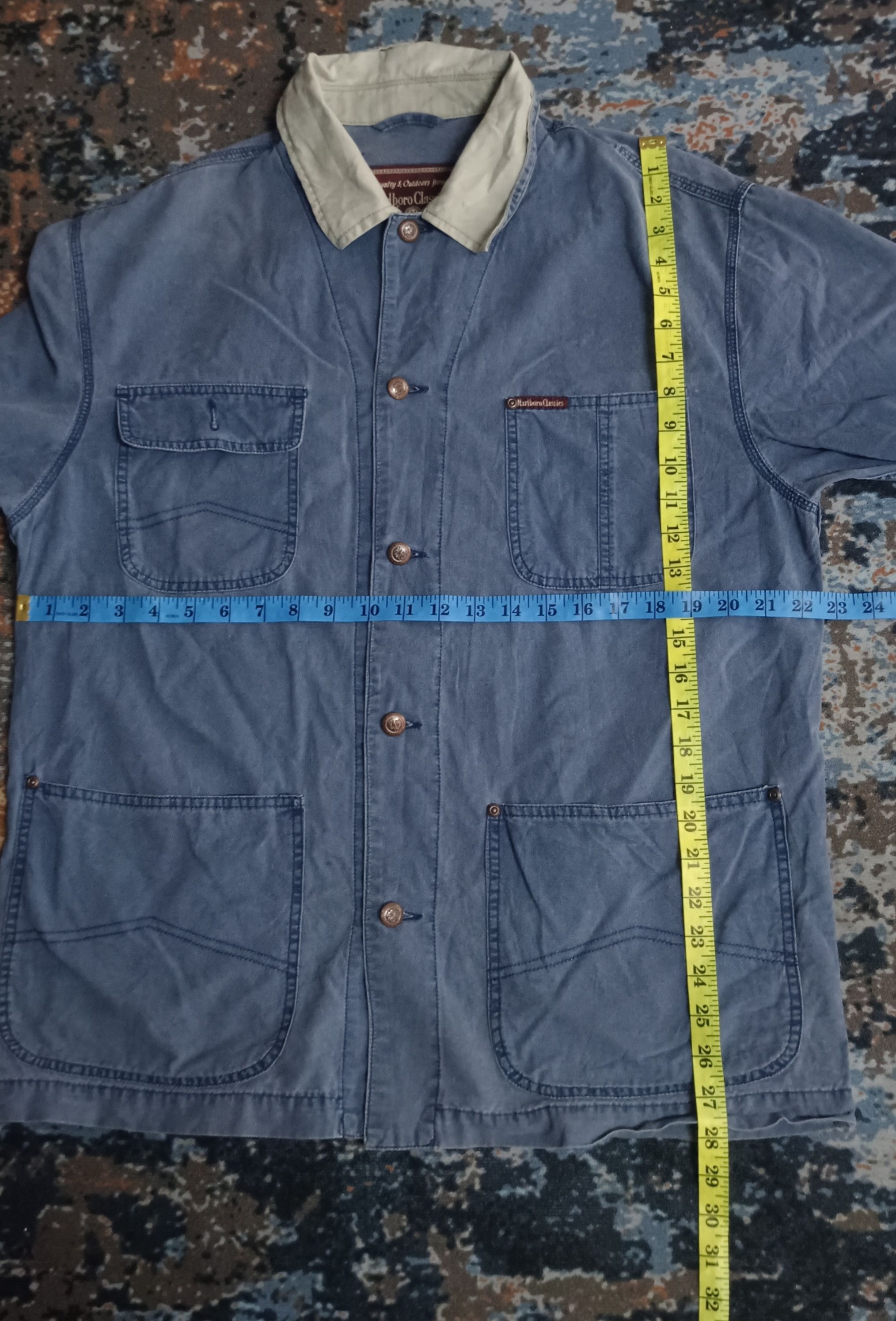Marlboro Classics × Vintage Vintage🔥Marlboro Classics Workwear Denim Jacket Size US M / EU 48-50 / 2 - 14 Thumbnail