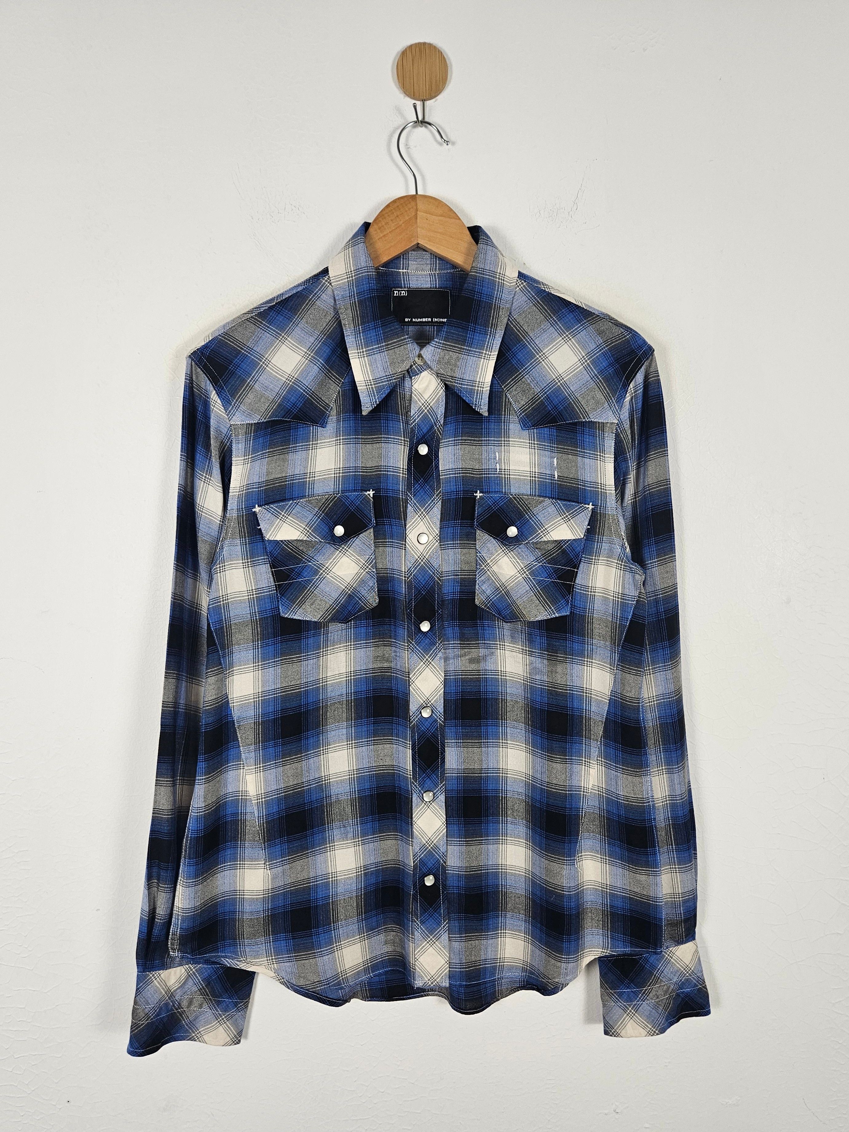 Number (N)ine Number Nine Rayon Check Shirt | Grailed