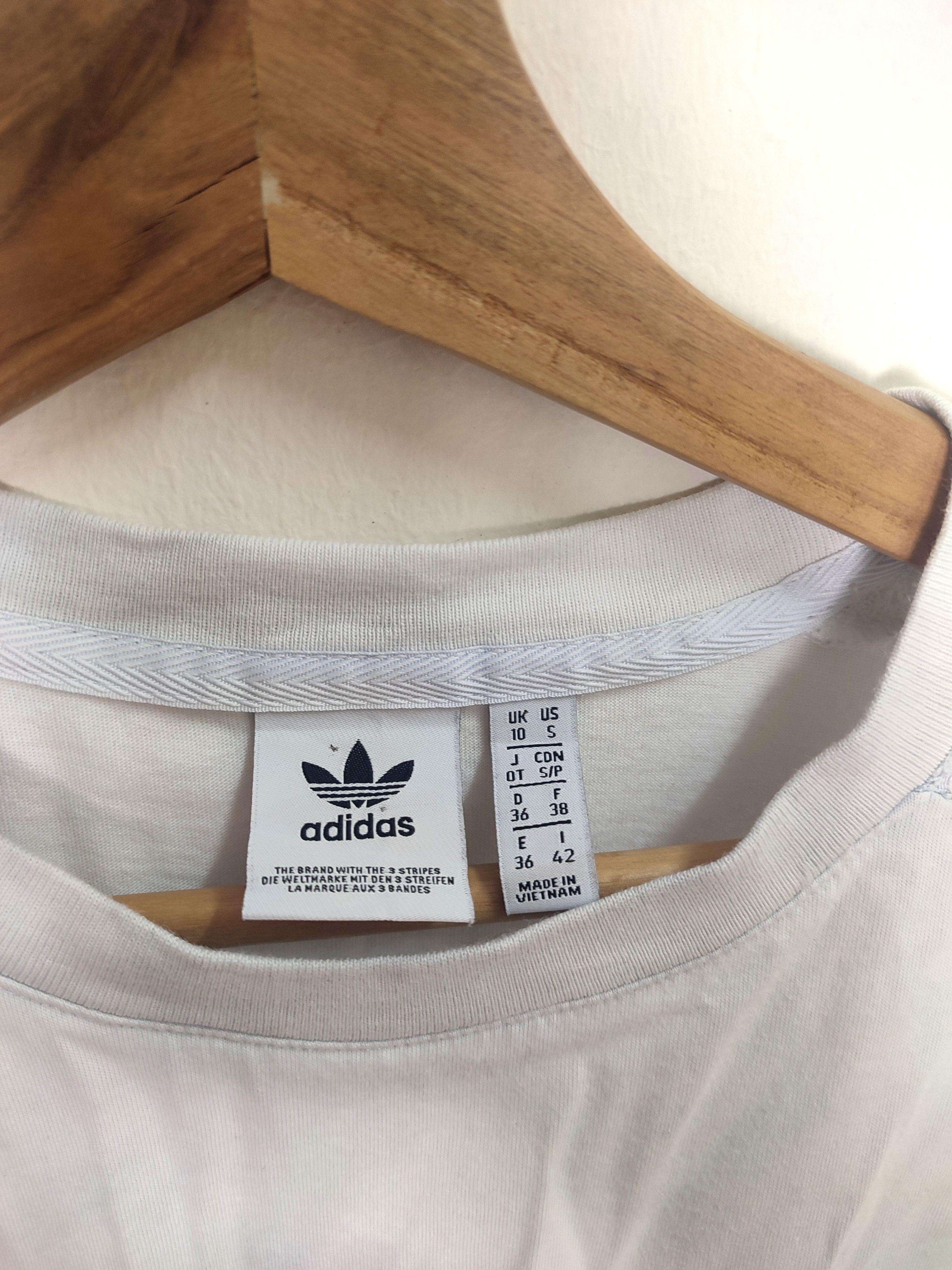 Adidas Adidas Crop Top with Lace Sleeves Size M / US 6-8 / IT 42-44 - 7 Thumbnail