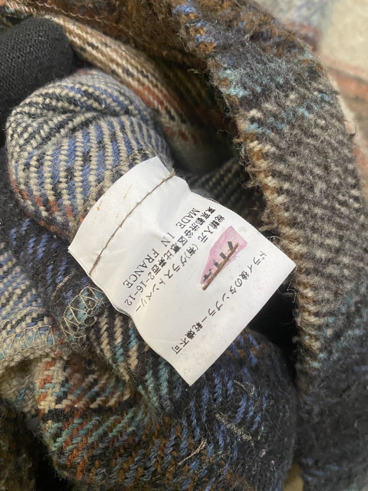 Japanese Brand Vintage Honnete France Wool Blend Plaid Jacket Size US S / EU 44-46 / 1 - 11 Thumbnail