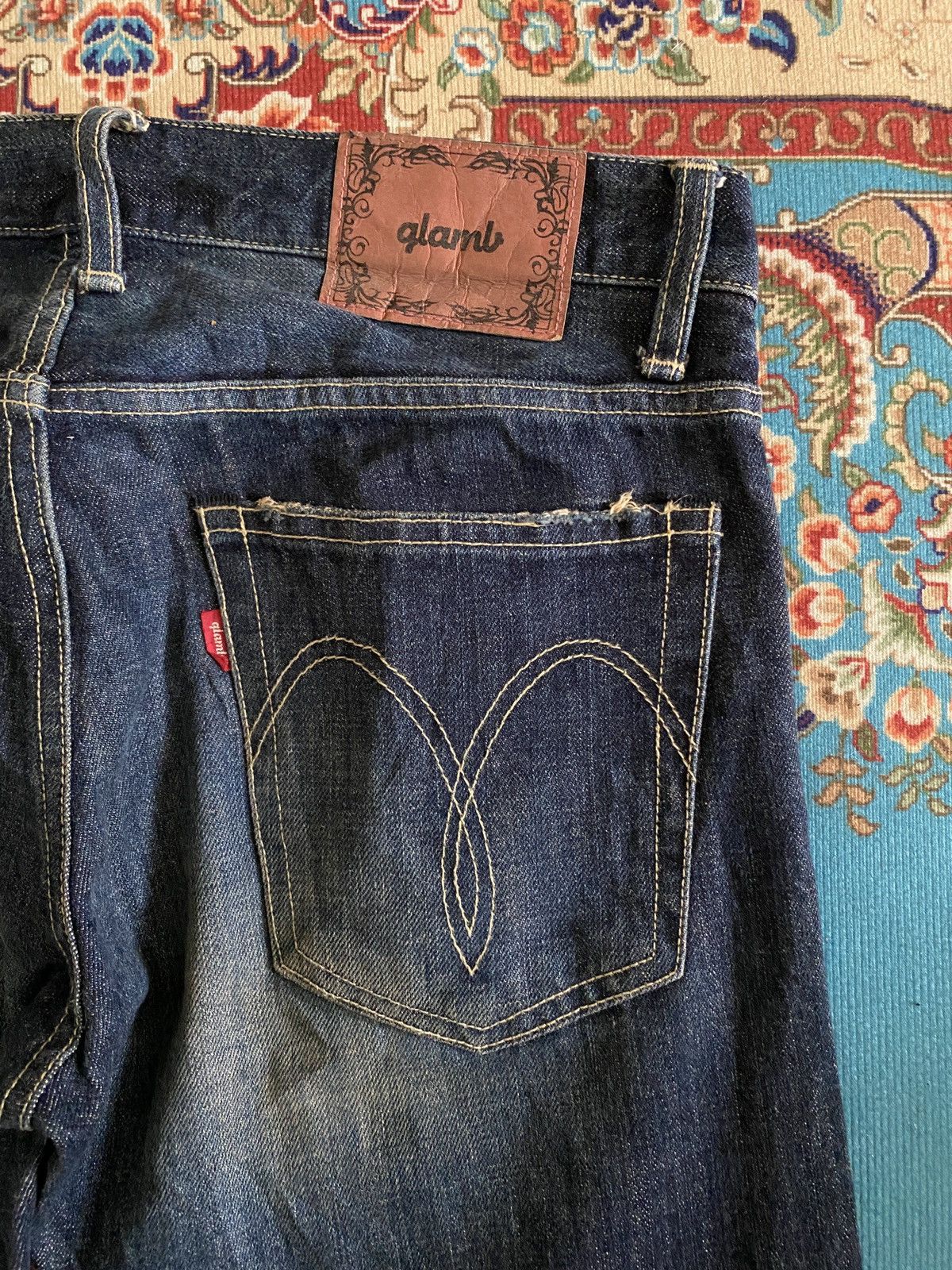 Japanese Brand Japanese Brand Glamb Japan Distressed Denim Size US 31 - 12 Thumbnail