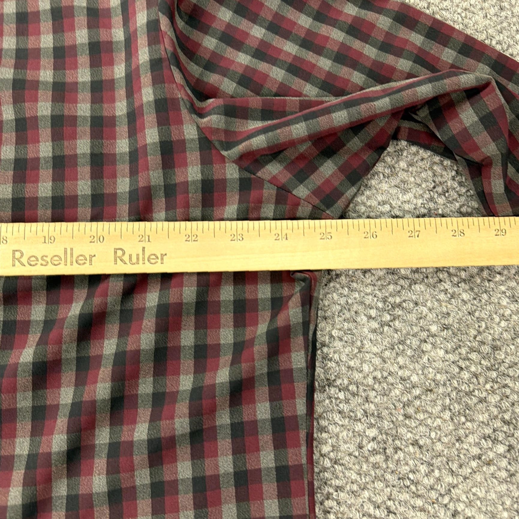 Mizzen+Main Mizzen+Main Leeward Shirt Mens 2XL Dress Slim Plaid Red Gray Size 48R - 7 Thumbnail