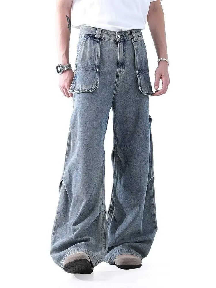 Japanese Brand × Jean Retro loose pocket high street jeans Size US 32 / EU 48 - 6 Thumbnail