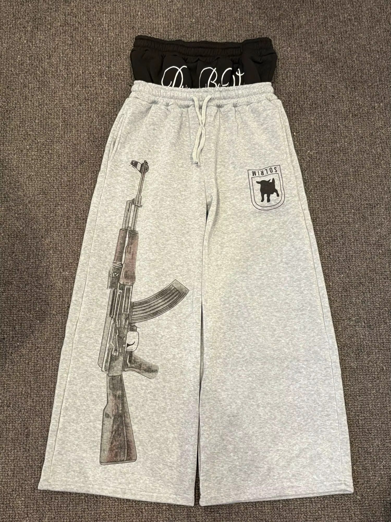 Designer Pants Straight Leg Double Waist Swag Size US 34 / EU 50 - 1 Thumbnail