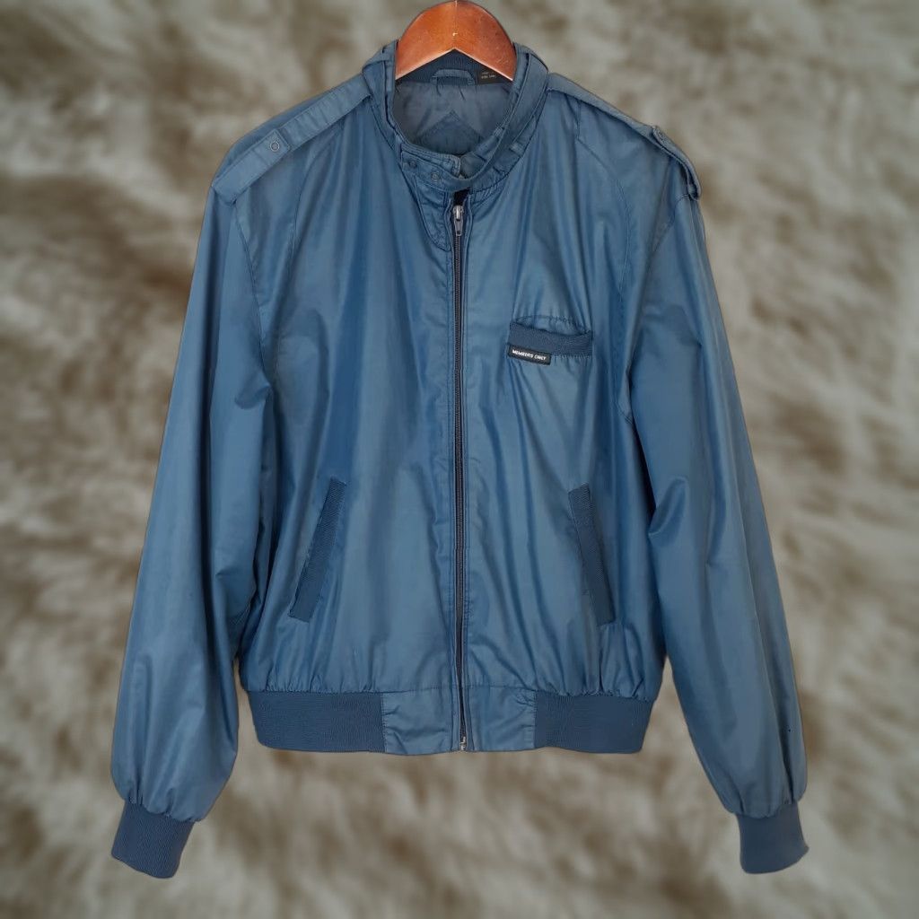 Members Only VINTAGE Members Only Windbreaker Lightweight Jacket Medium Blue 80s Casual Men Windbreaker Jacket M Blue 80s Mens Size US M / EU 48-50 / 2 - 1 Thumbnail