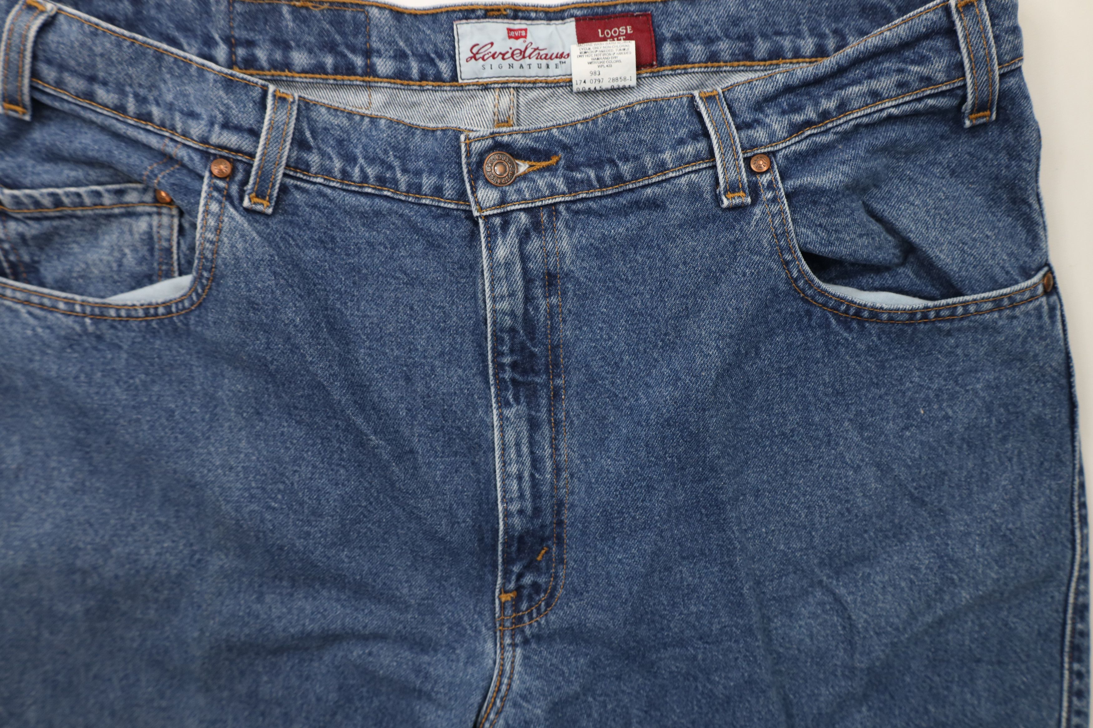 Levi's × Vintage Vintage 90s Levis 545 Loose Fit Tapered Leg Denim Jeans Blue Size US 38 / EU 54 - 6 Thumbnail