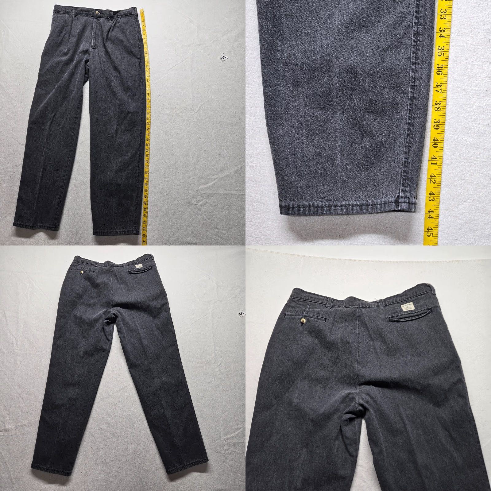 Farah Farah Pants Gray Jeans Pants Denim Straight Leg Pockets Adult Men's Size 38 x 32 90s City Preppy, Dress Pants, 38, Gray, Farah, Pants, Mens Size US 38 / EU 54 - 8 Thumbnail