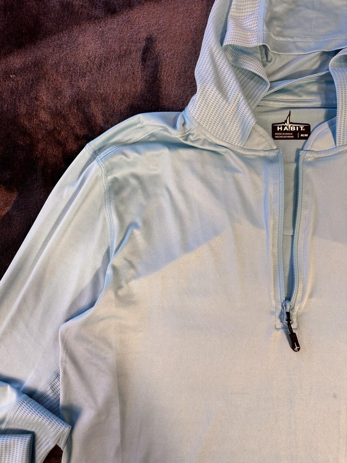 Habitat HABIT 40+ SPF Performance Pullover Long Sleeve Hoodie Sz M Size US M / EU 48-50 / 2 - 6 Thumbnail