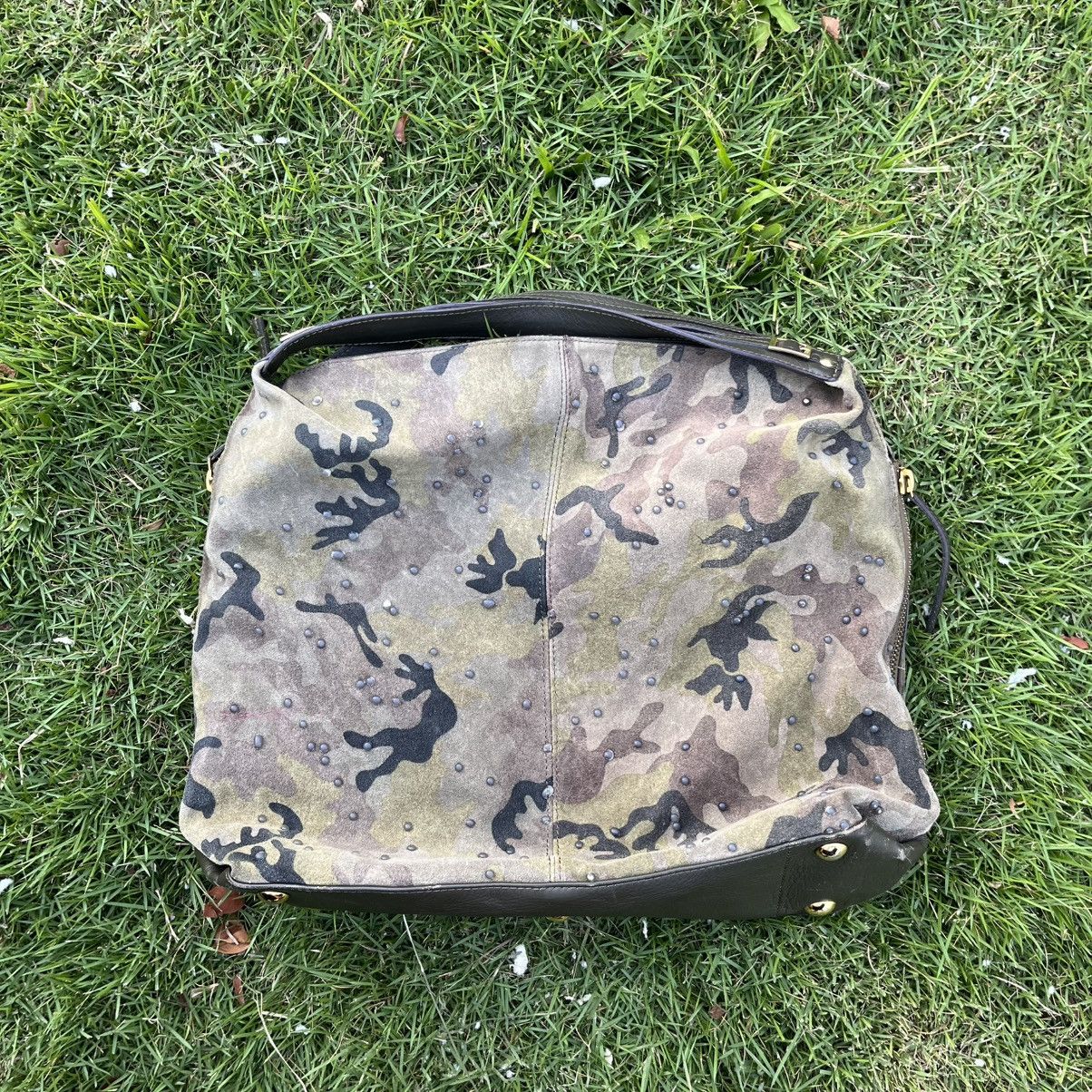 Vintage Laura di maggio hobo leather camo Size ONE SIZE - 4 Thumbnail